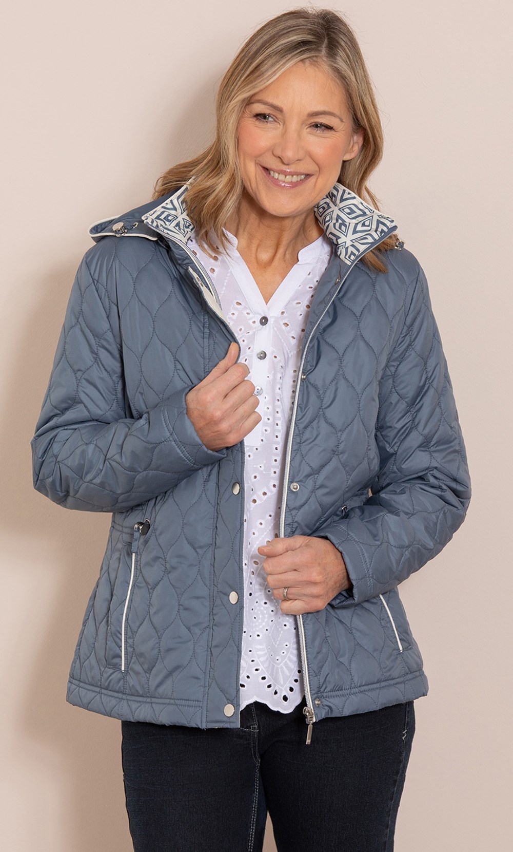 Anna Rose Quilted Jacket Vintage/Blue Women’s