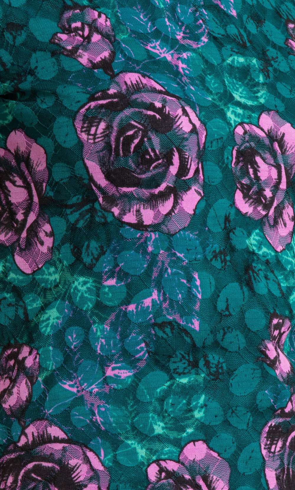 Anna Rose Floral Printed Mesh Top