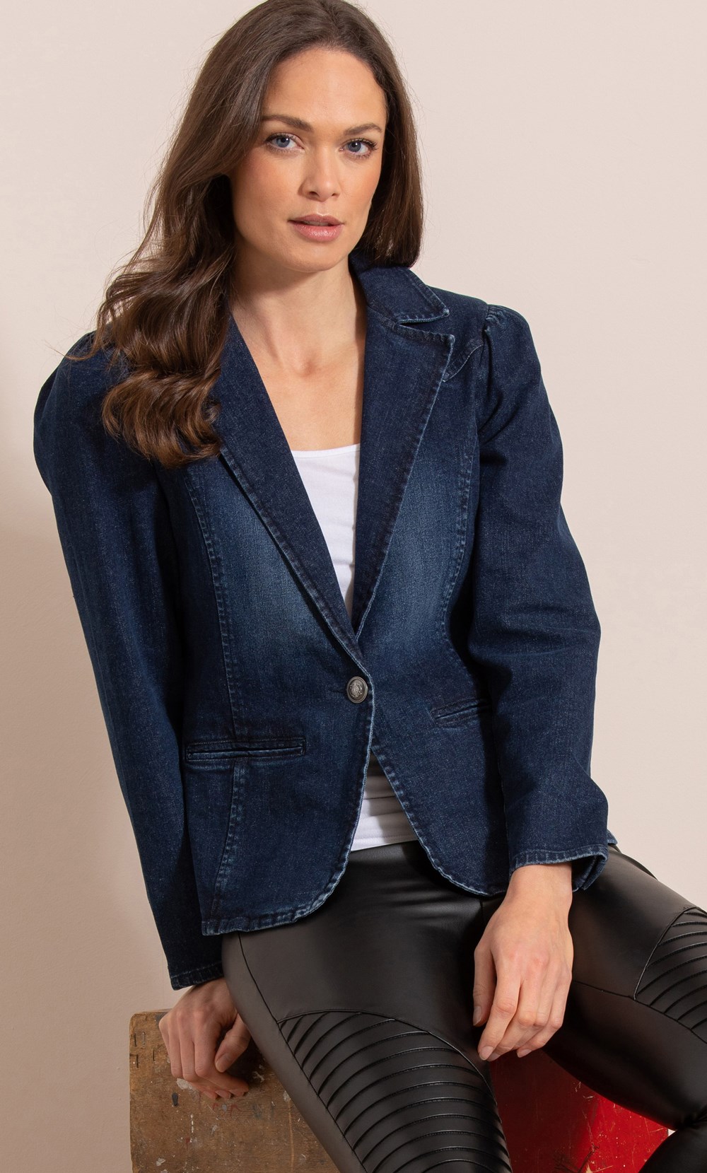 Brands - Klass Tailored Denim Jacket Blue Women’s