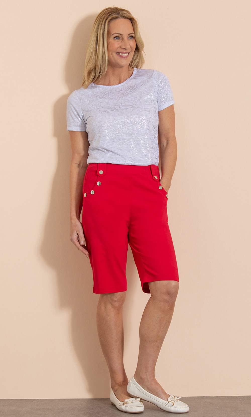 Anna Rose Pull On Stretch Shorts