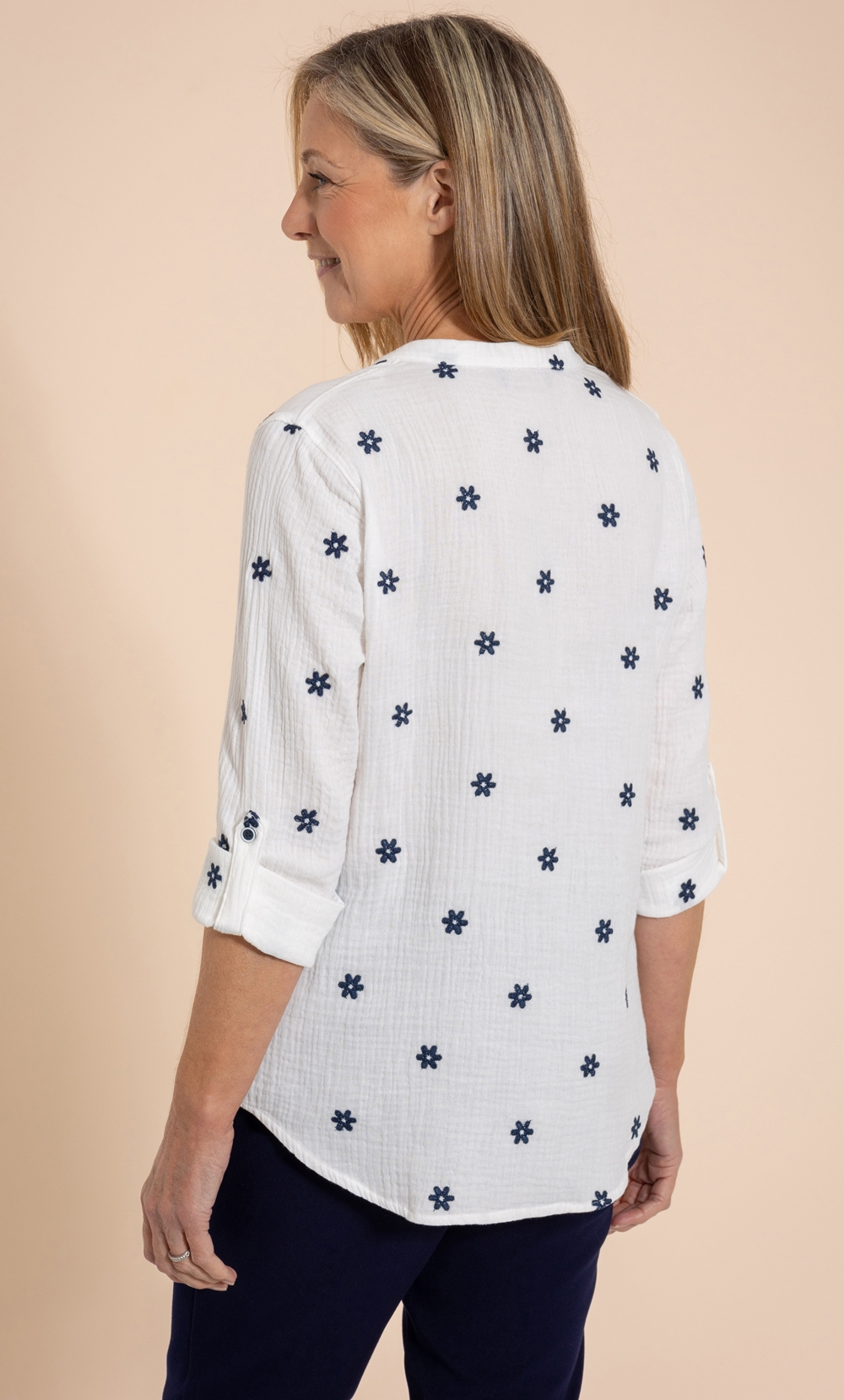 Anna Rose Embroidered Cotton Top