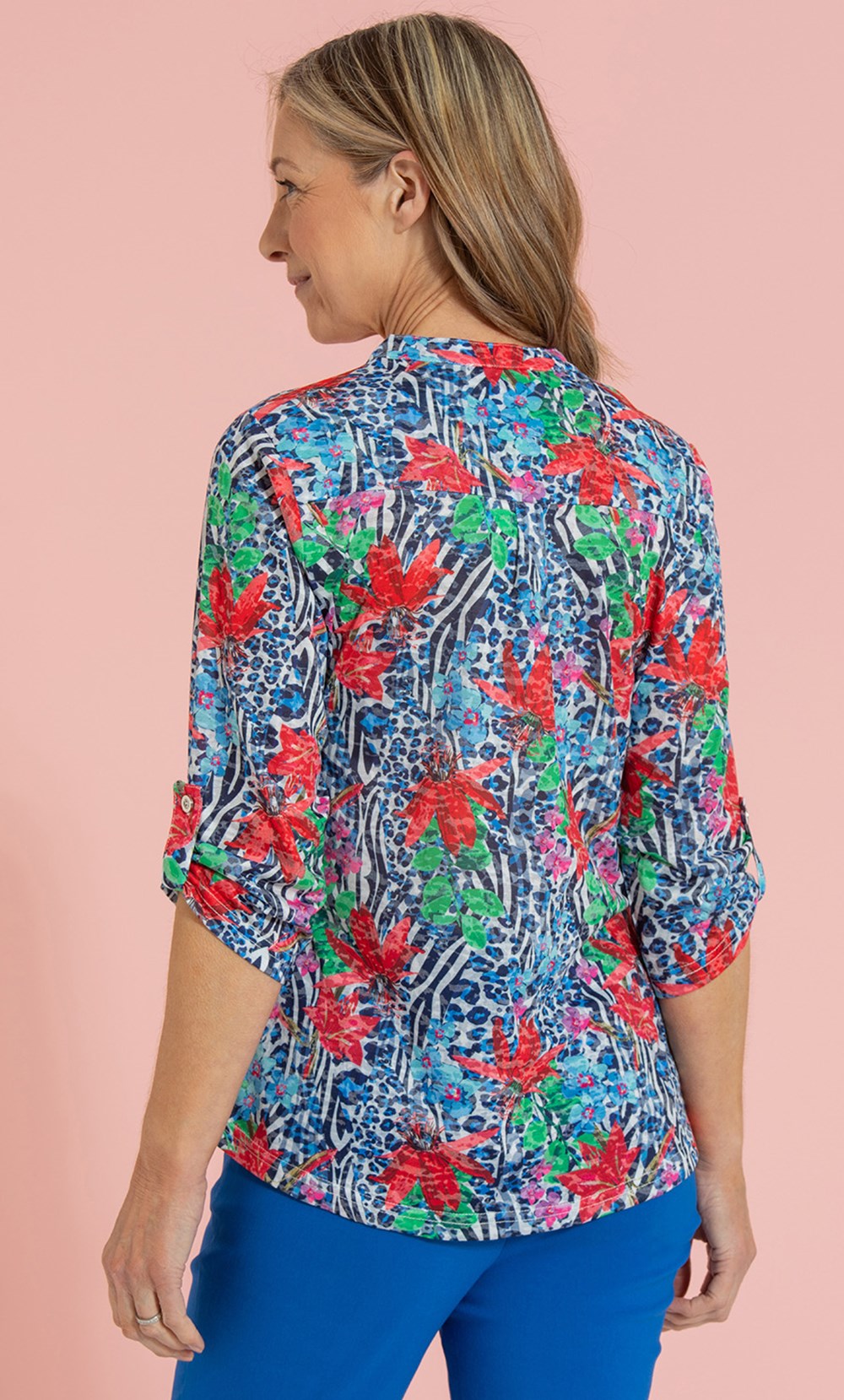 Anna Rose Exotic Printed Blouse
