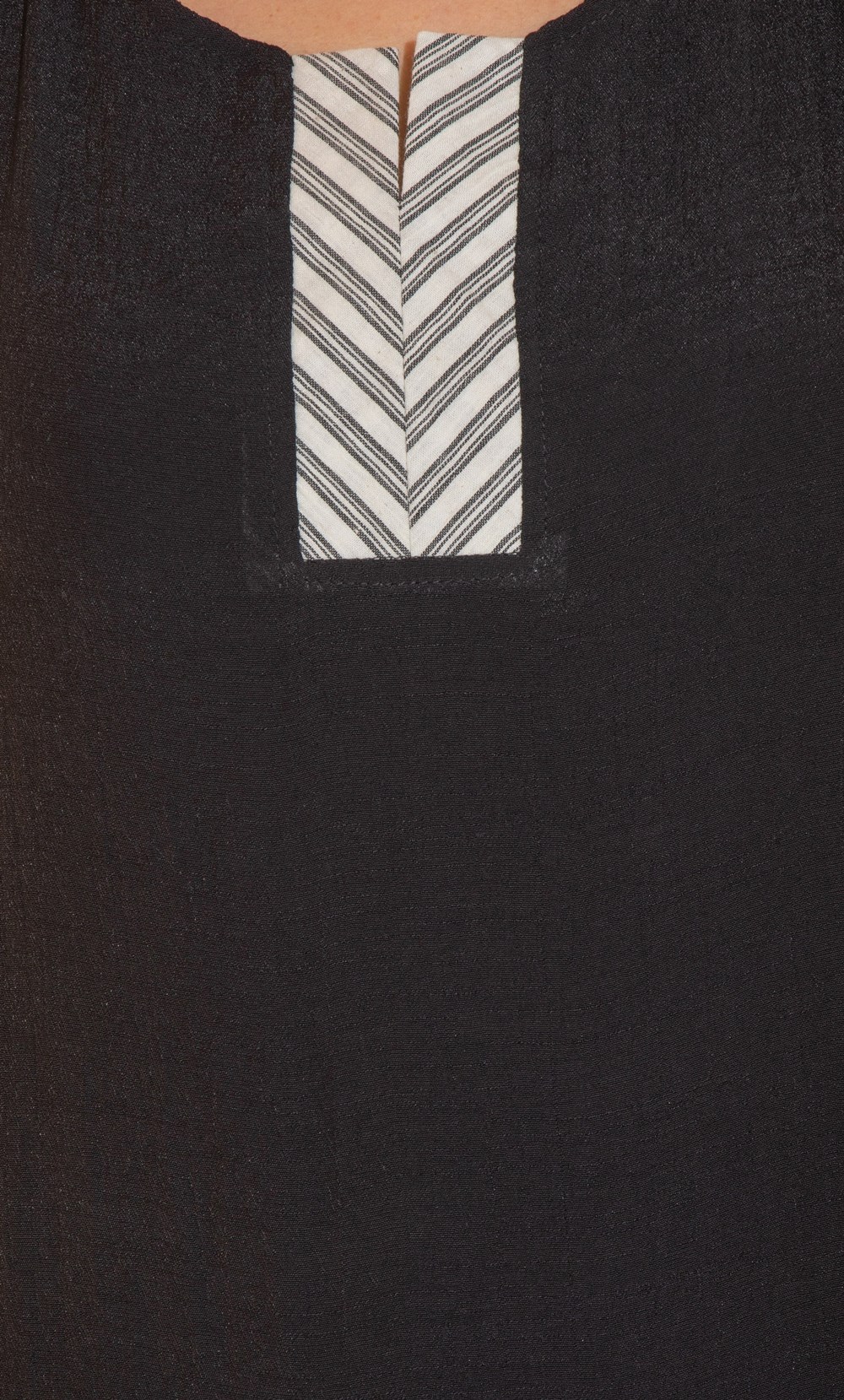Sleeveless Stripe Trim Midaxi Dress