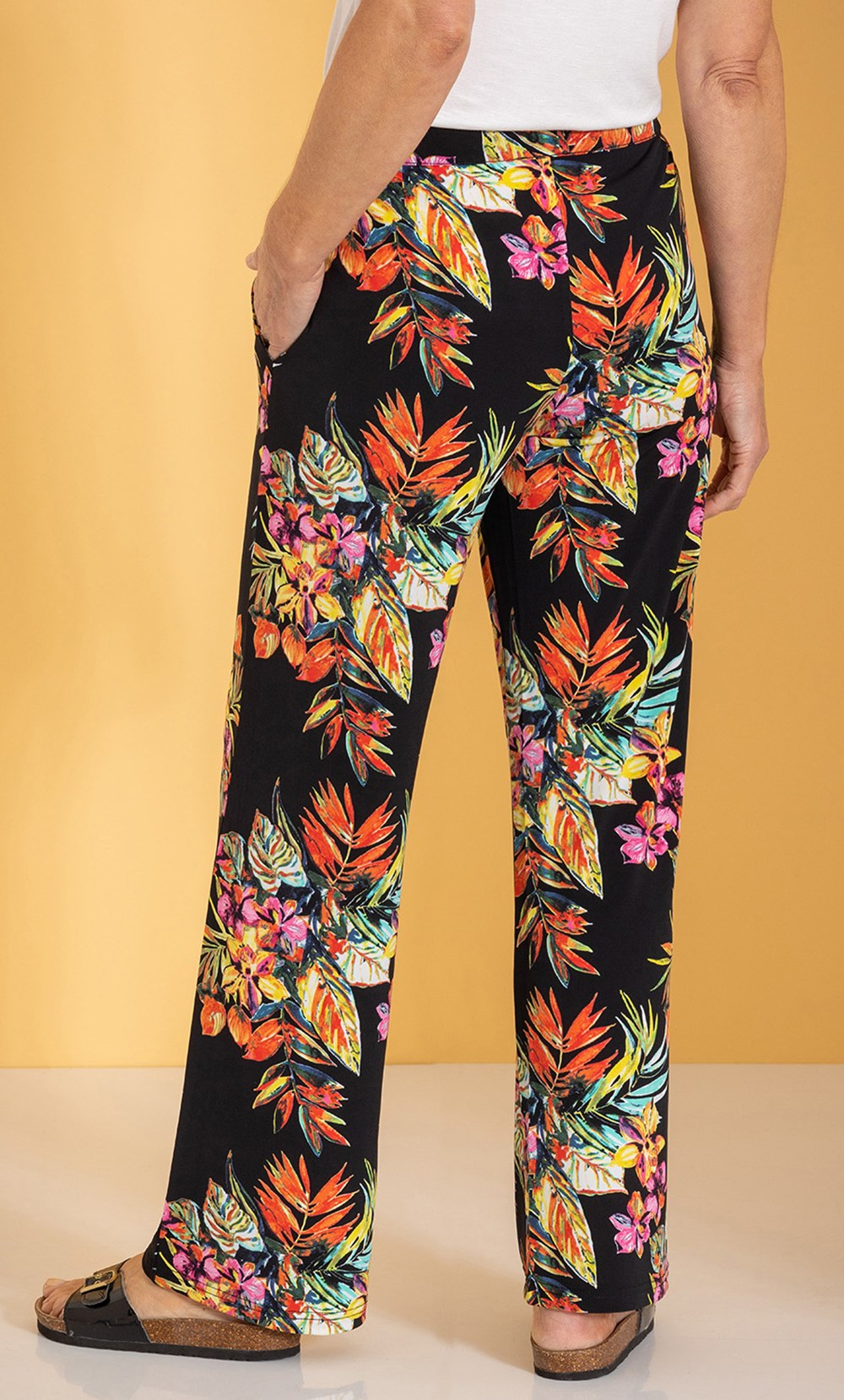 Anna Rose Printed Pull On Jersey Trousers