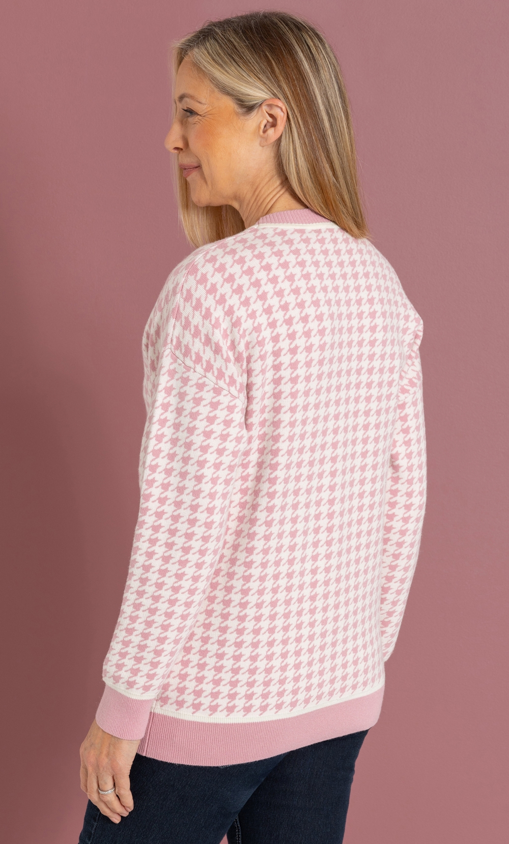 Anna Rose Dogtooth Cardigan