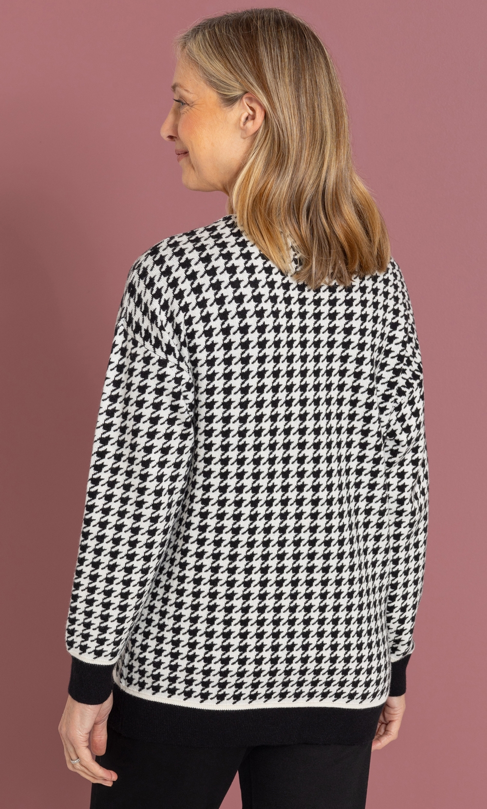 Anna Rose Dogtooth Cardigan