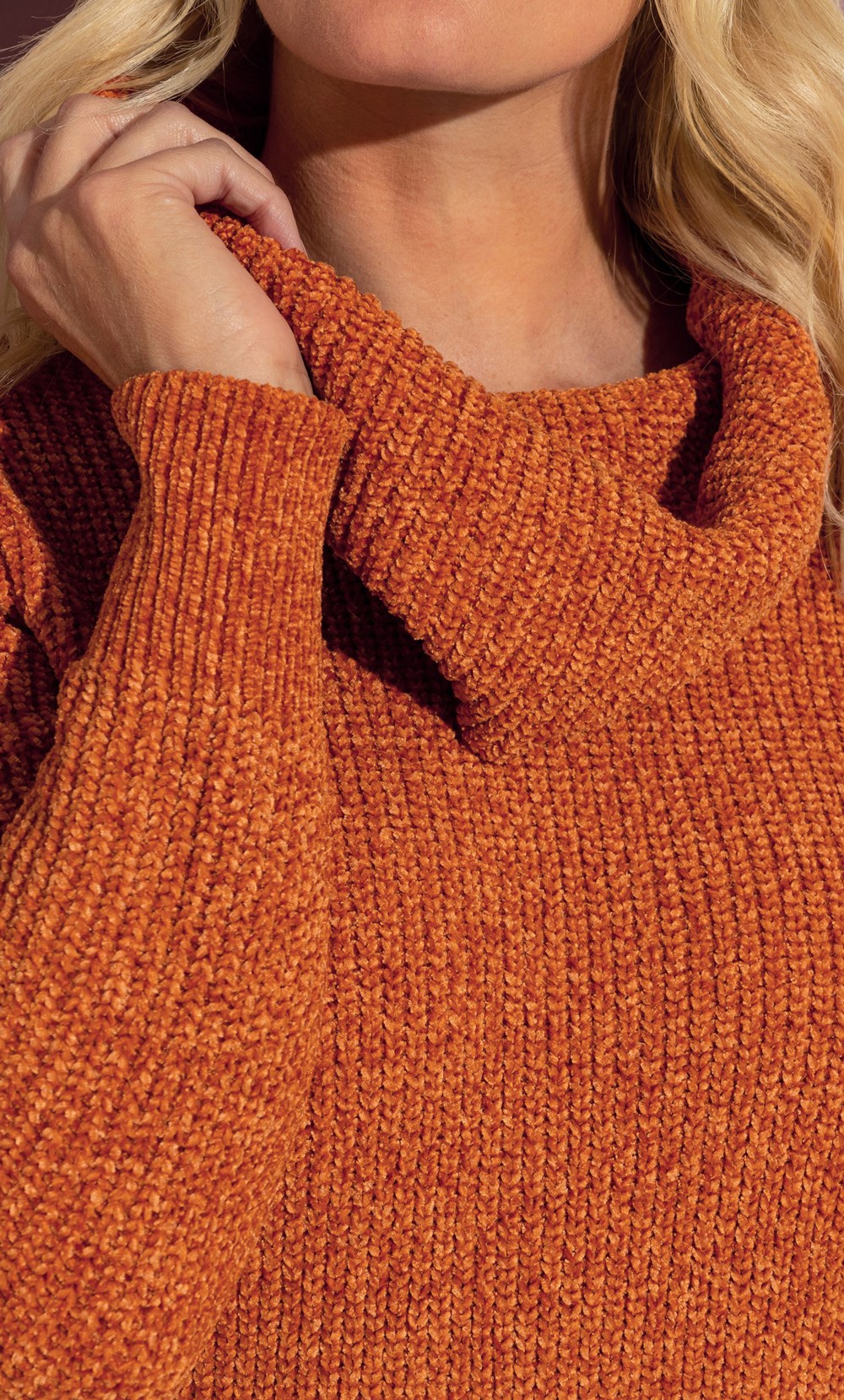 Burnt orange jumper womens hotsell