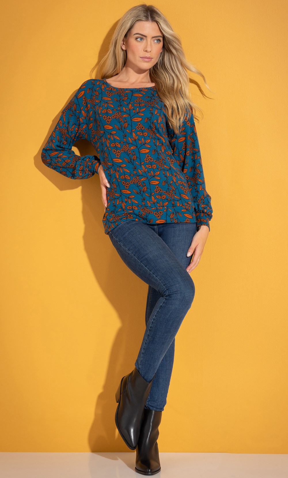 Paisley Blouson Sleeve Top