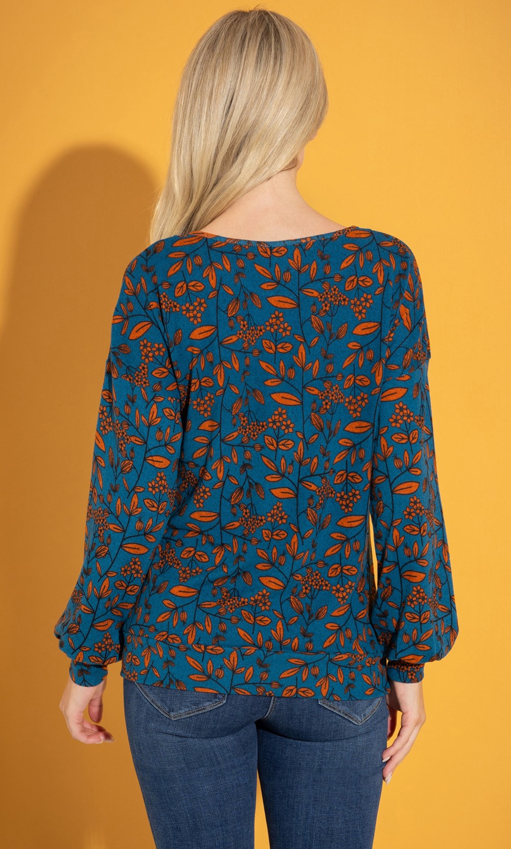 Paisley Blouson Sleeve Top