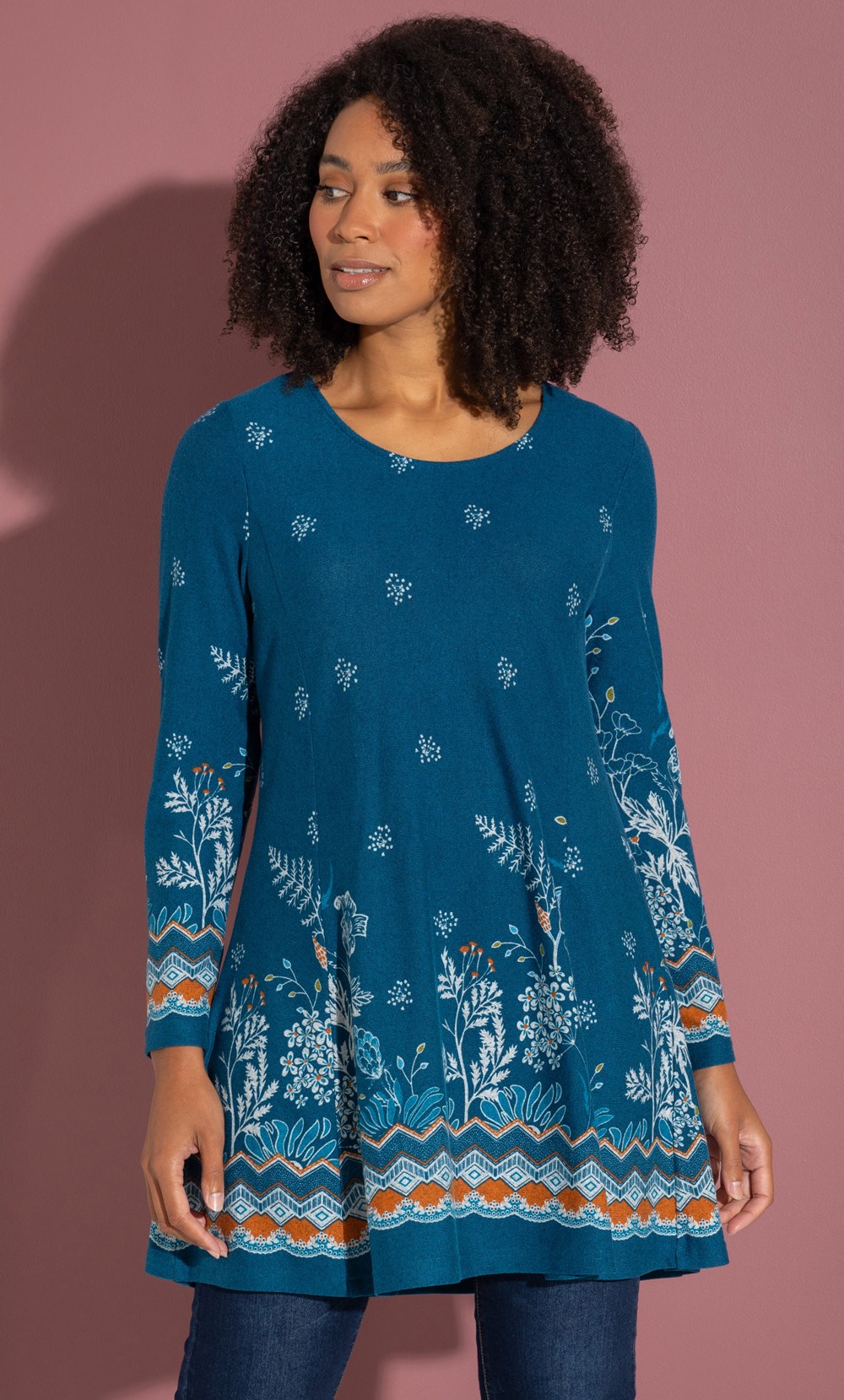 Garden Border Print Tunic