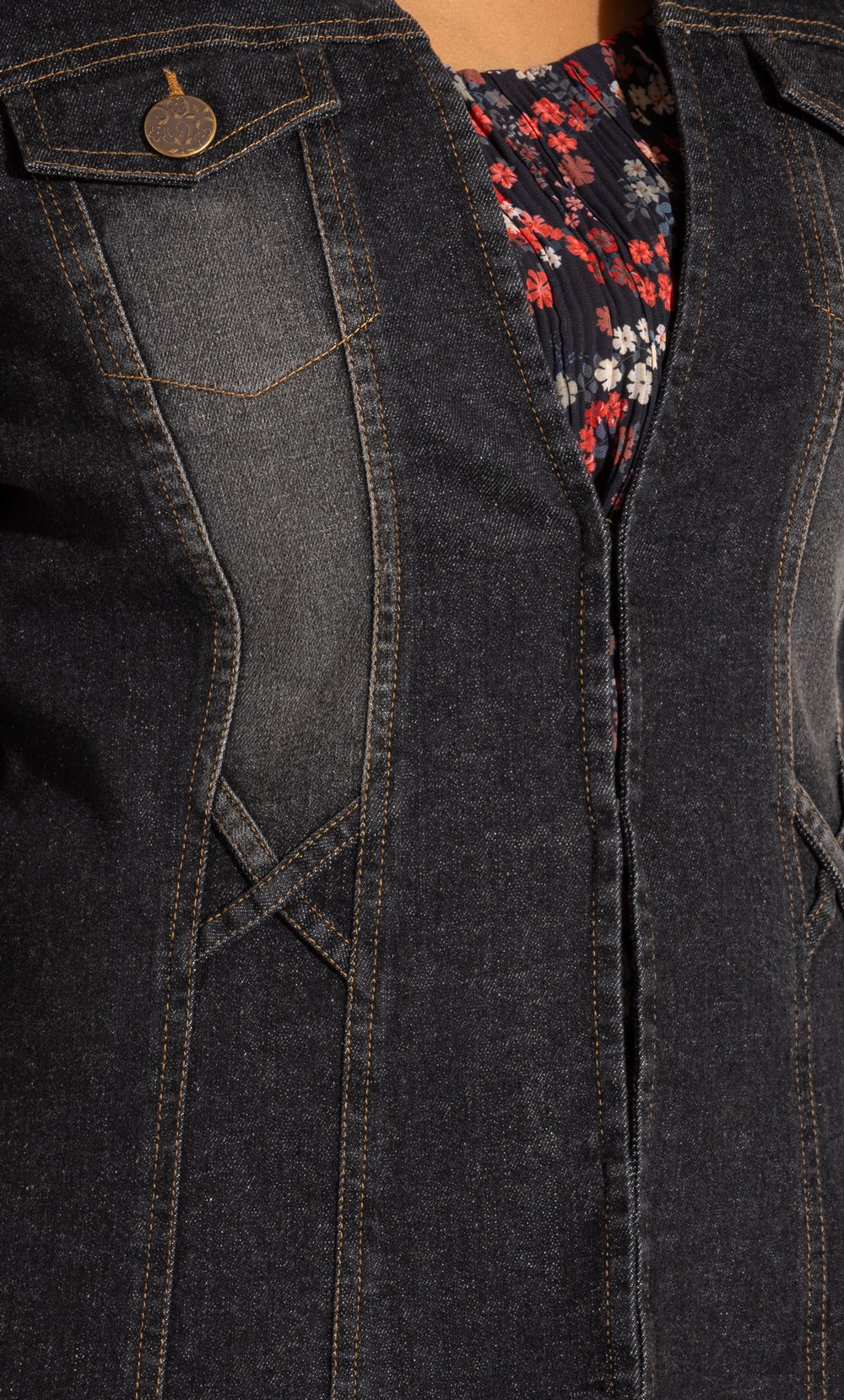 Tailored Washed Denim Jacket