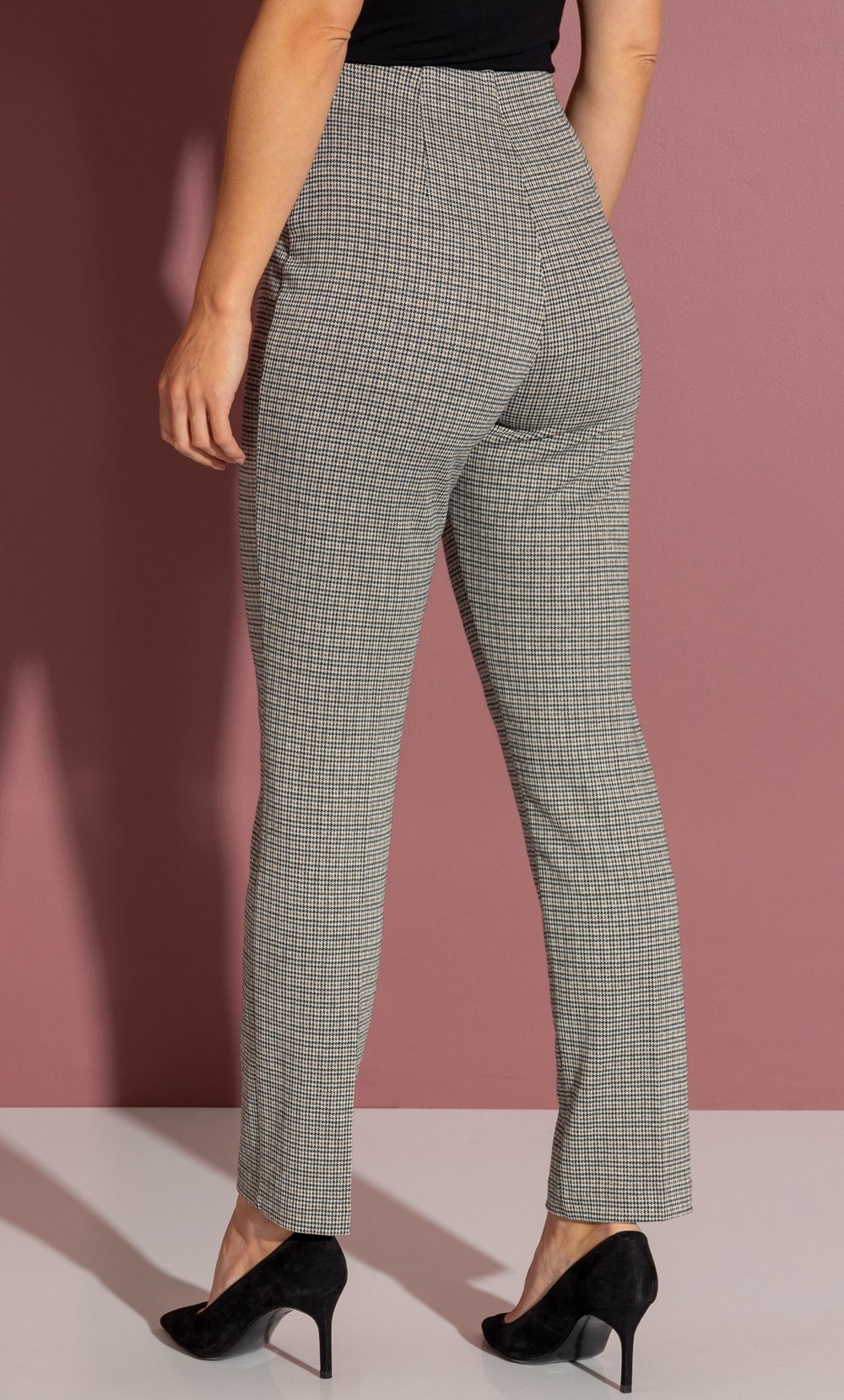 Straight Leg Ponte Pull On Trousers