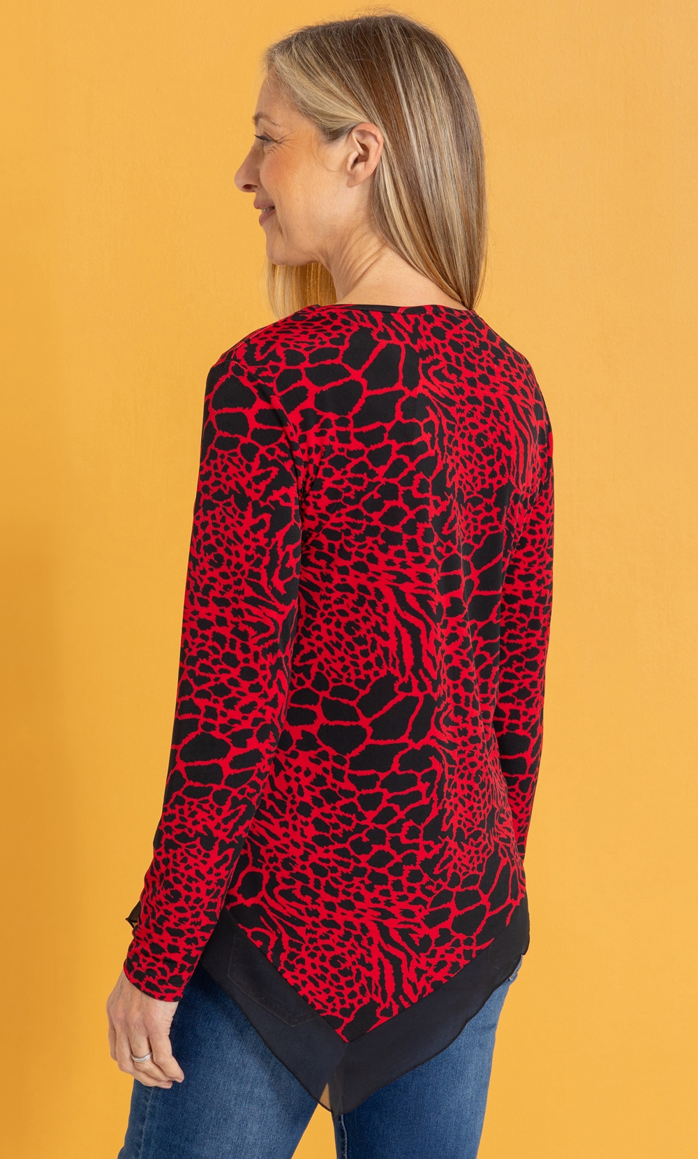 Anna Rose Animal Print Tunic Top