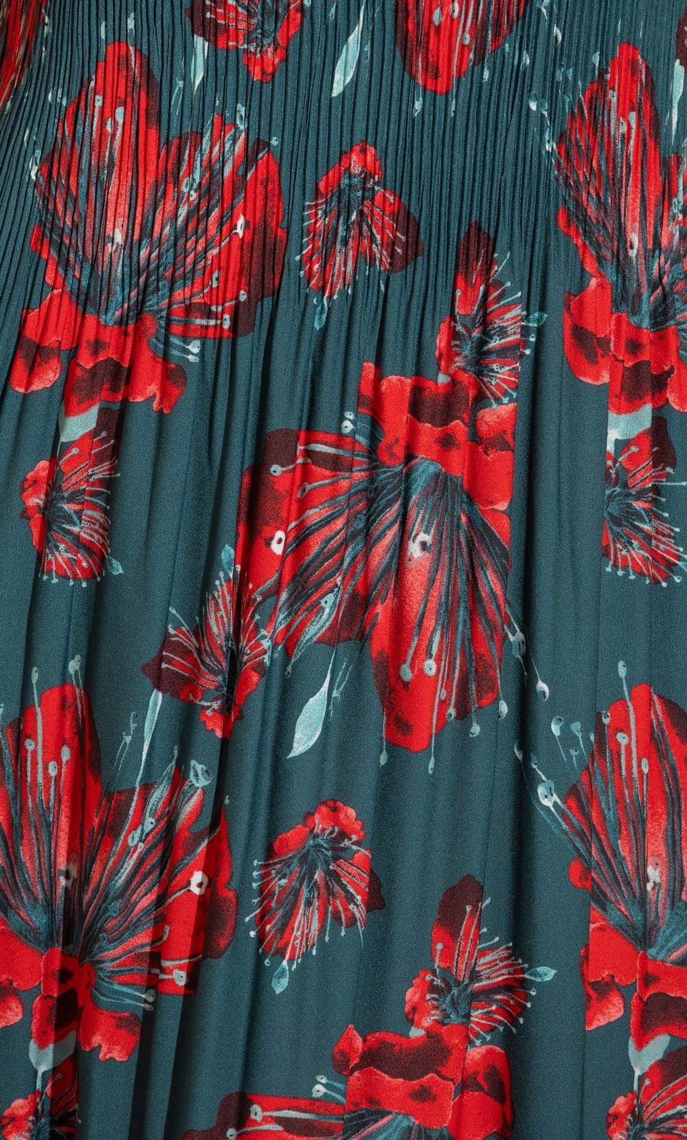 Floral Print Pleat Dress