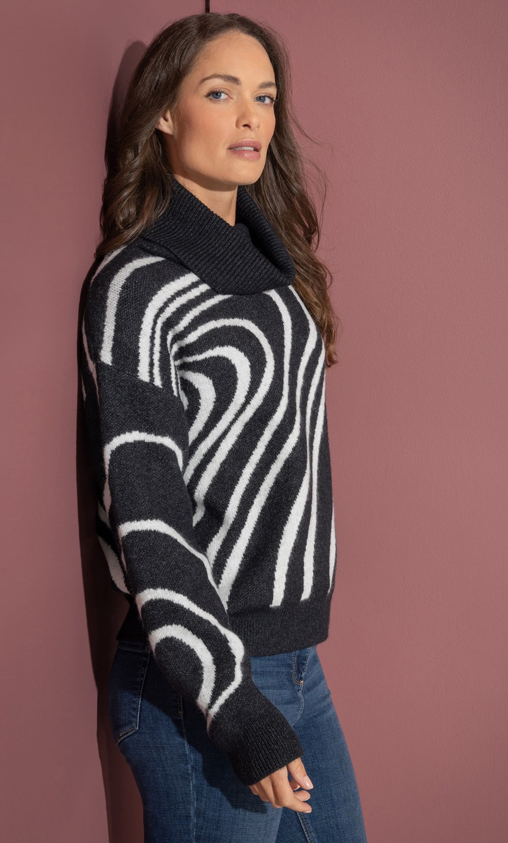 Oversized Cowl Neck Jumper