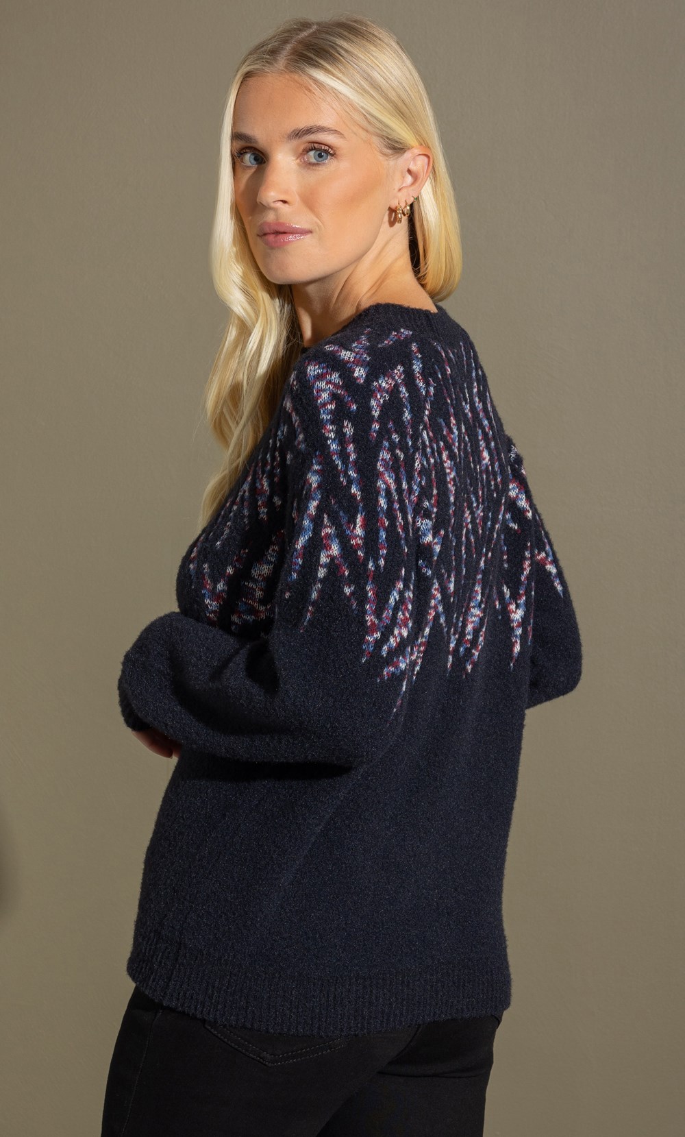 Pattern Super Soft Jumper