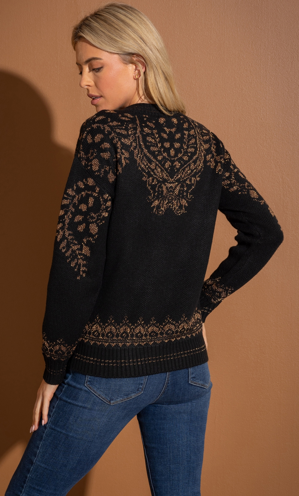 Lurex Patterned Jumper