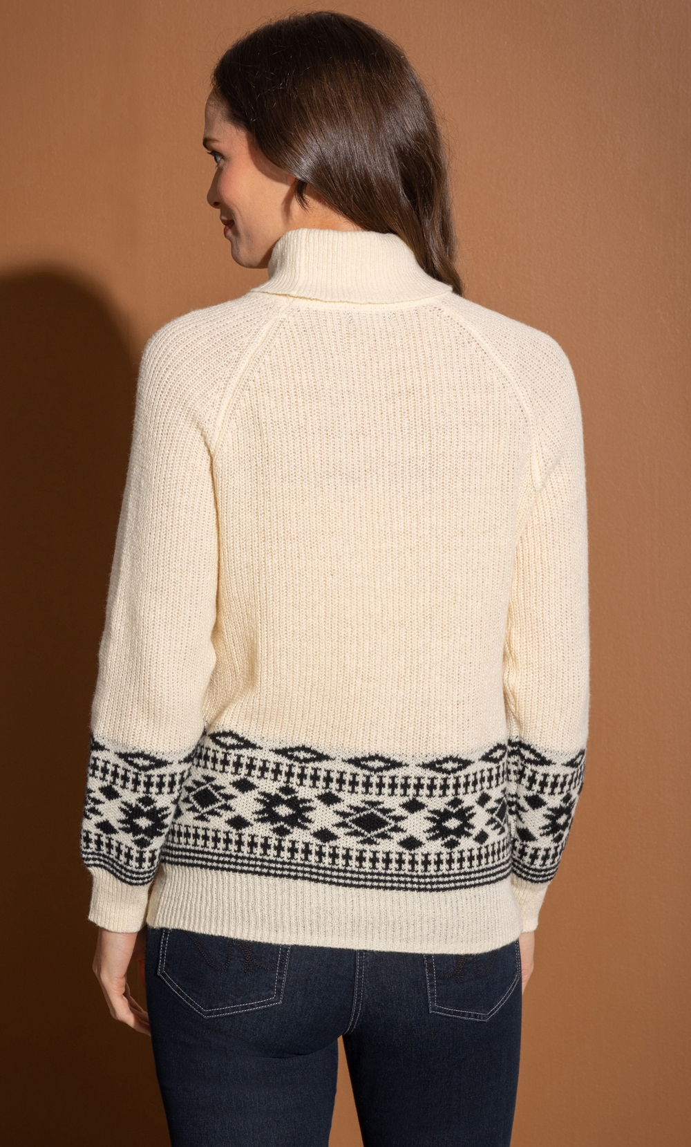 Raglan Sleeve Fairisle Jumper