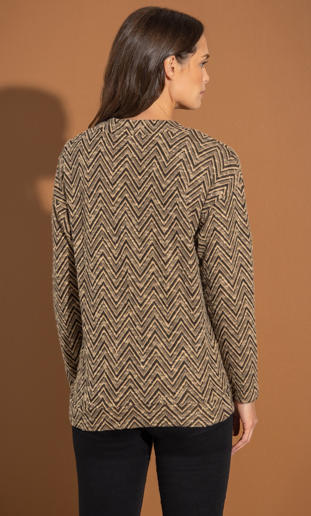 Zig Zag Textured Jumper