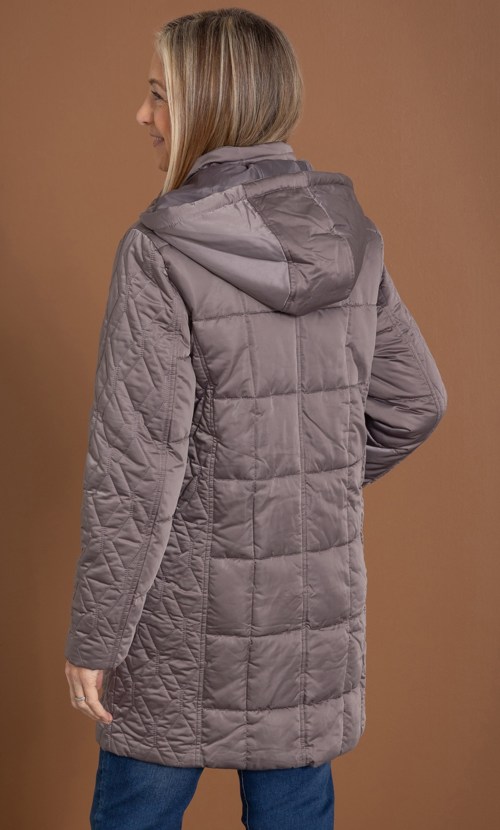 Anna Rose Hooded Quilted Coat