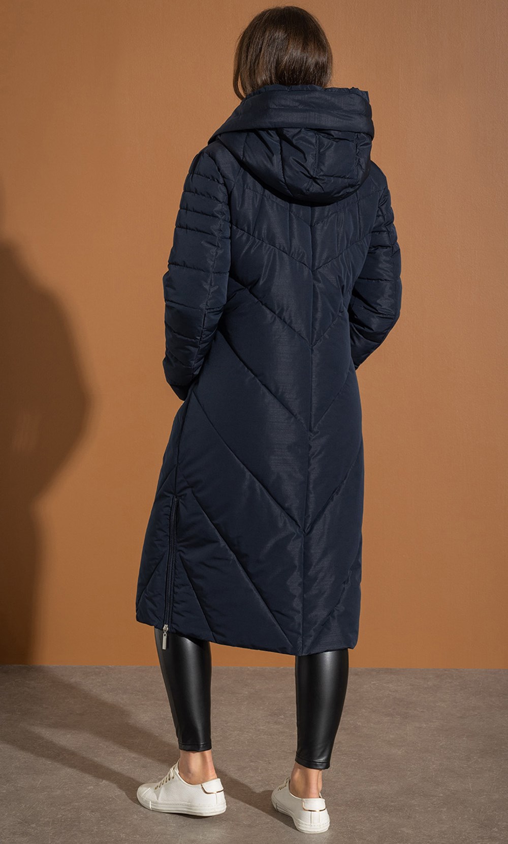 Long Hooded Padded Coat