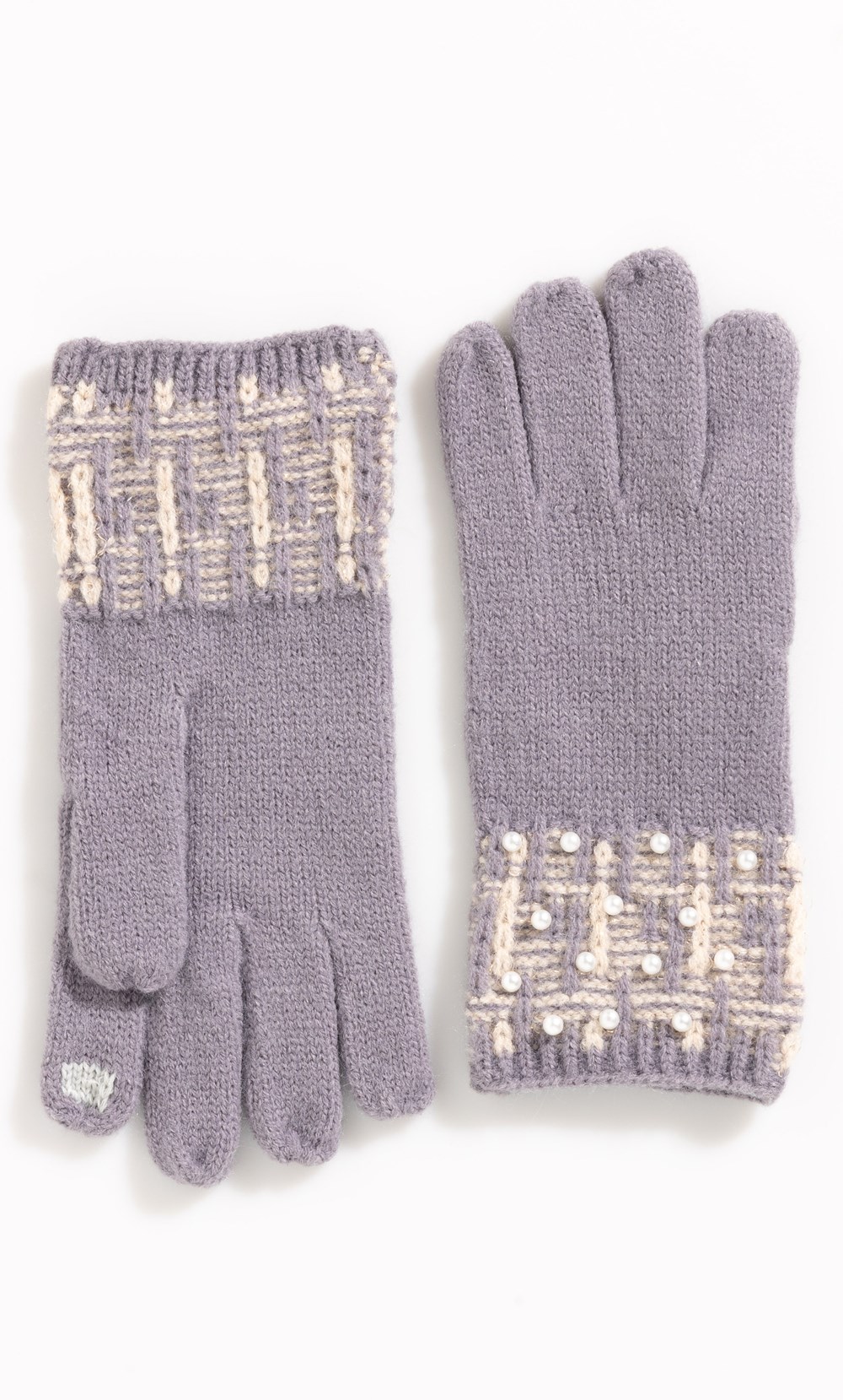 Brands - Klass Embellished Gloves Grey Women’s