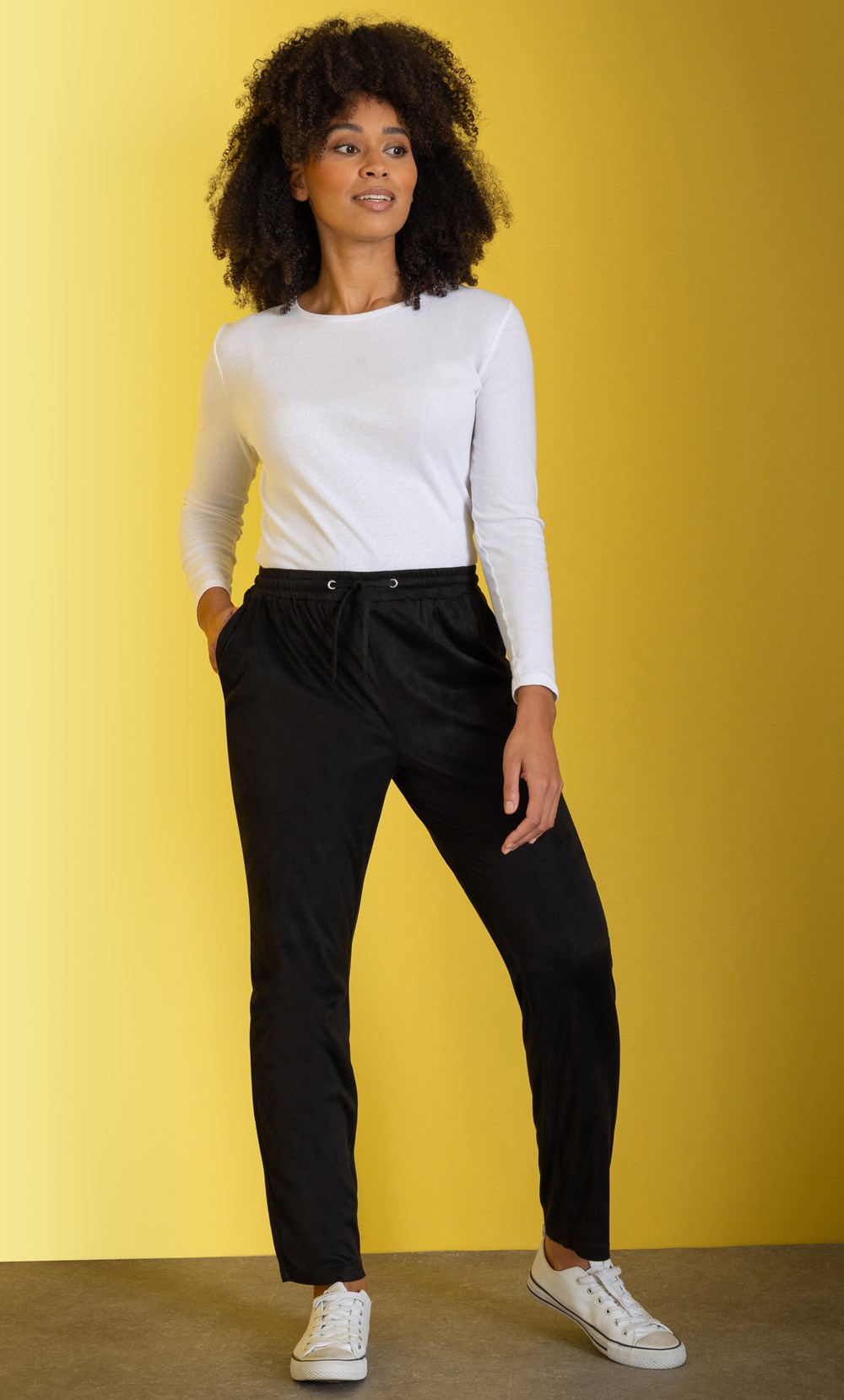 Brands - Klass Pull On Suedette Trousers Black Women’s
