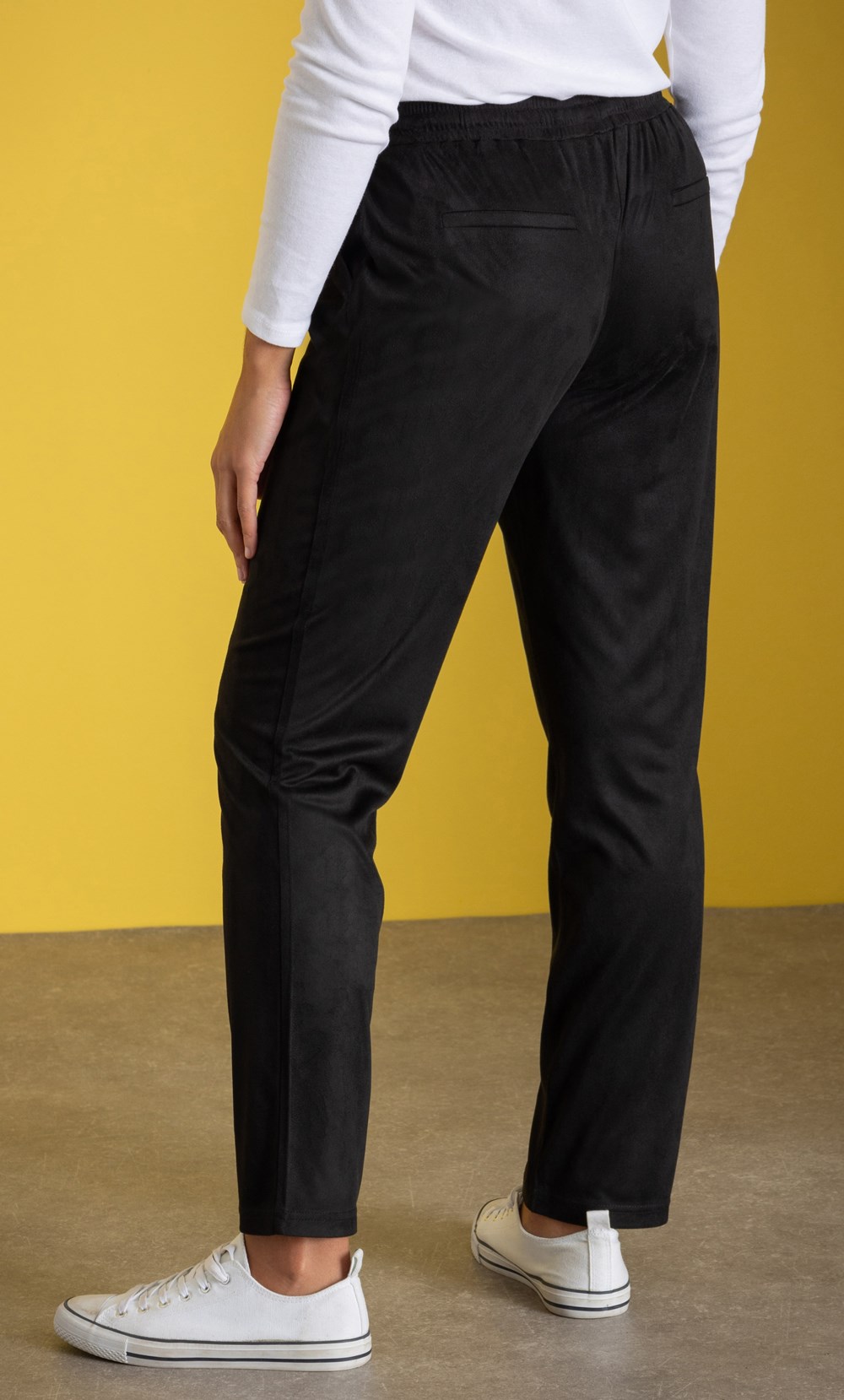 Pull On Suedette Trousers