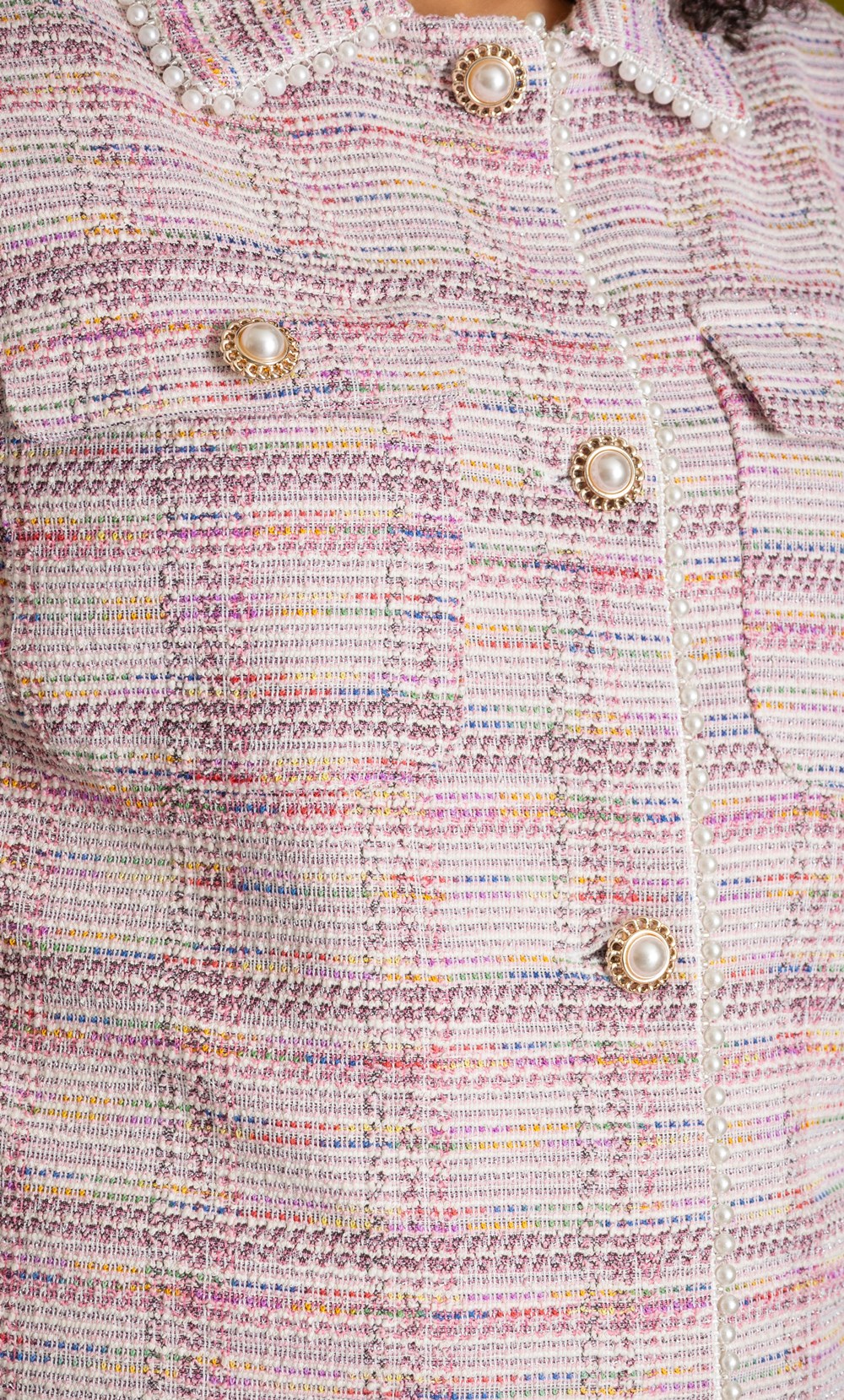 Embellished Shimmer Textured Jacket