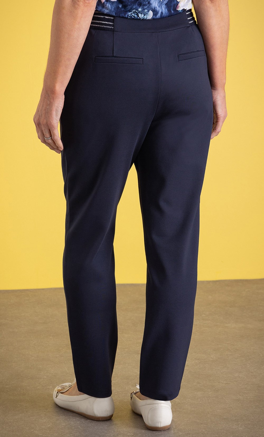 Buy Men's Navy Waterproof Formal Pants Online In India