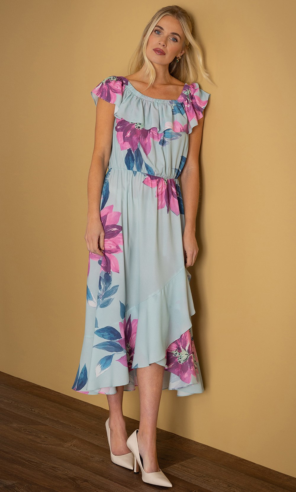 Floral Print Midaxi Dress