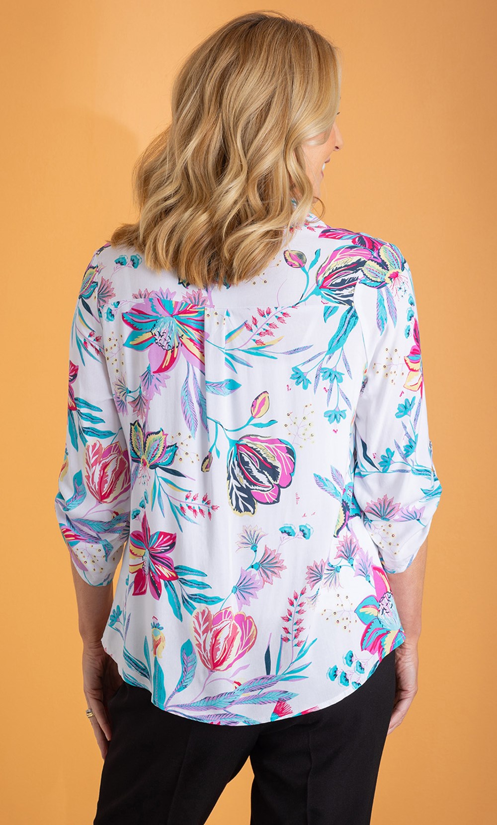 Anna Rose Floral Printed Blouse