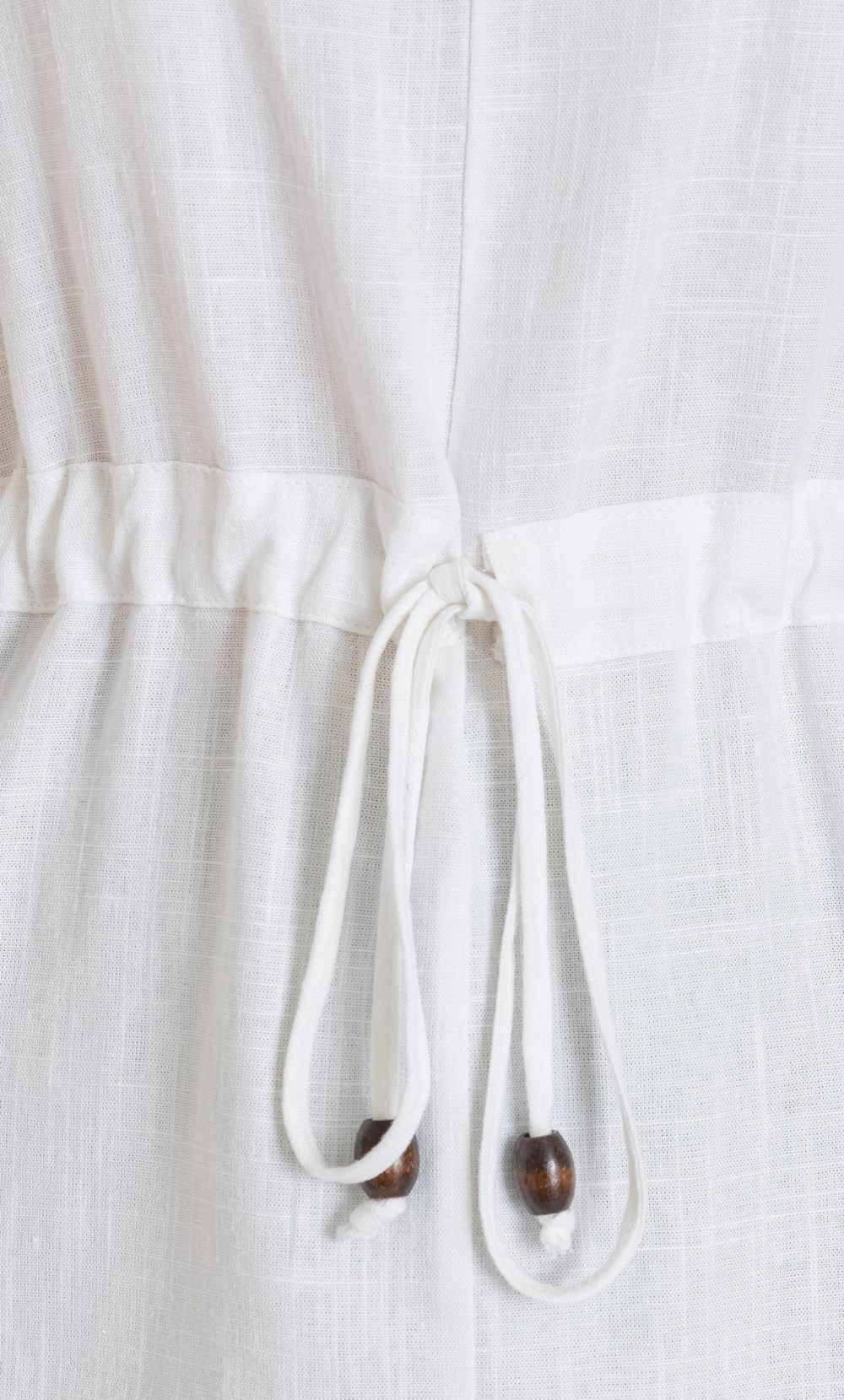 Sleeveless Tie Waist Linen Blend Top