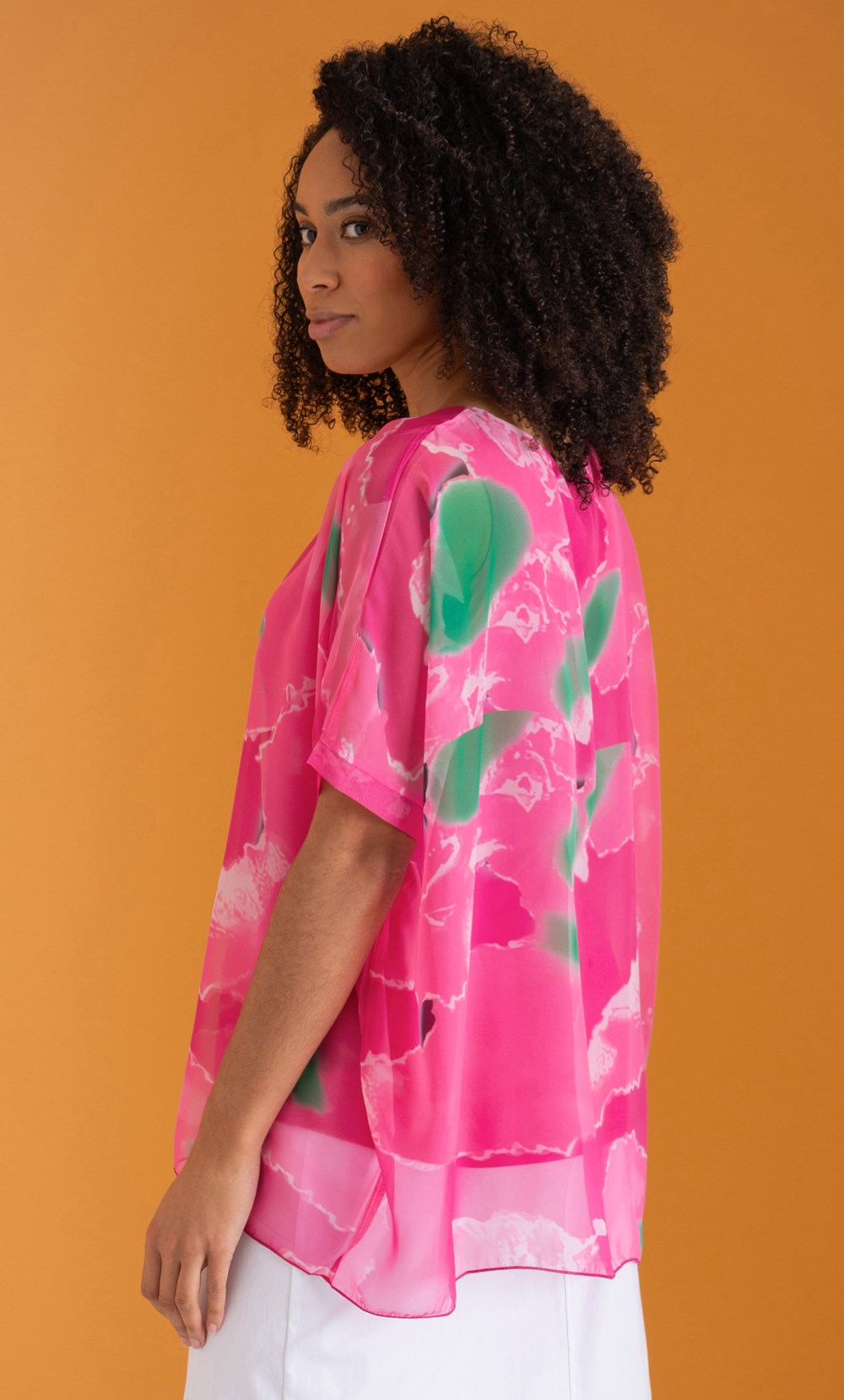 Printed Kimono Top