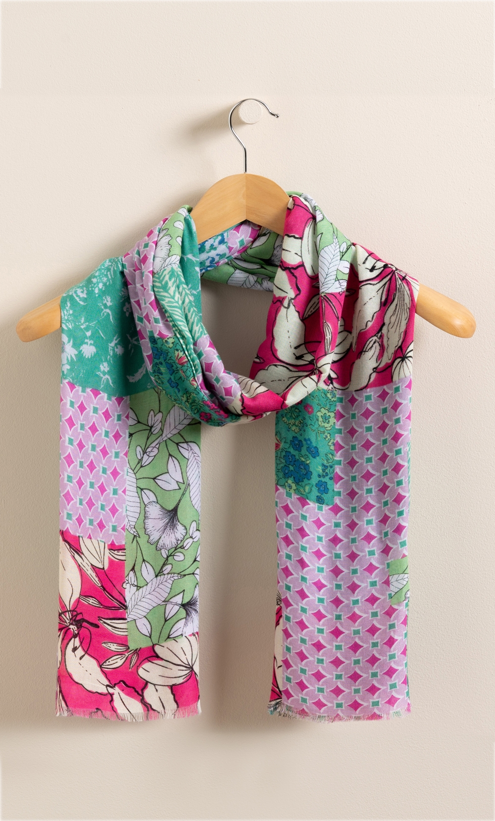 Patchwork Printed Scarf