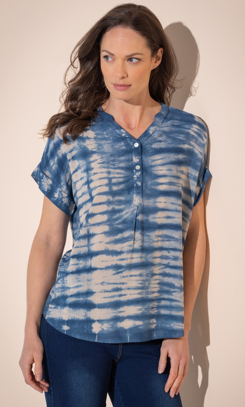 Tie Dye Short Sleeve Top