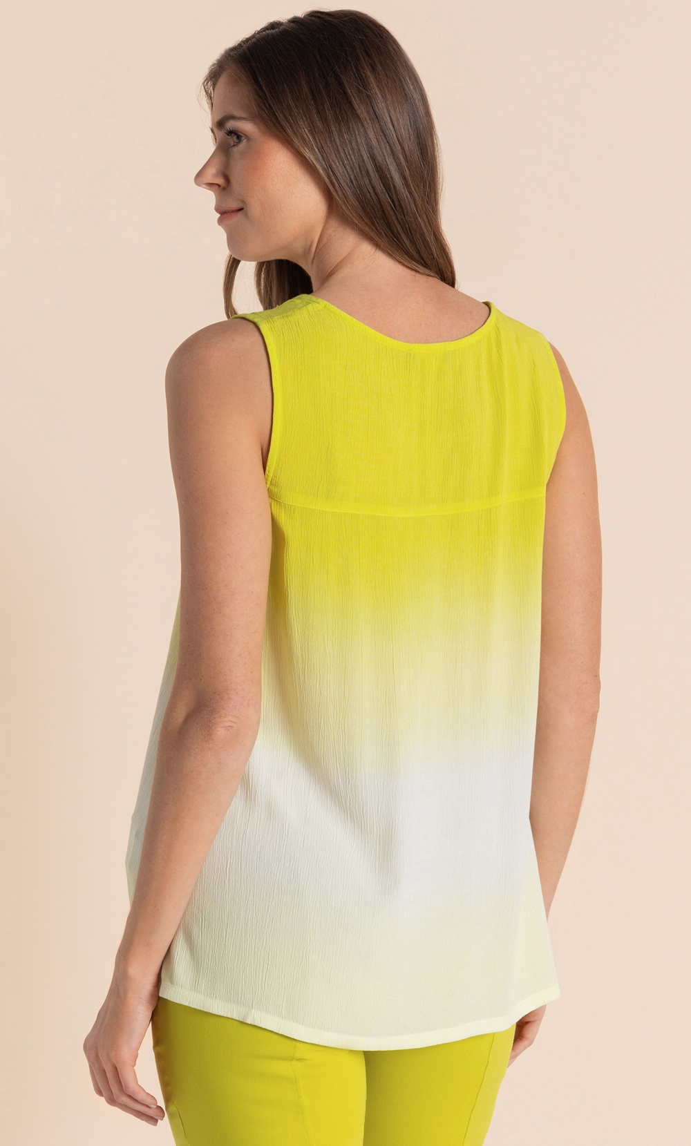 Embellished Dip Dye Sleeveless Top