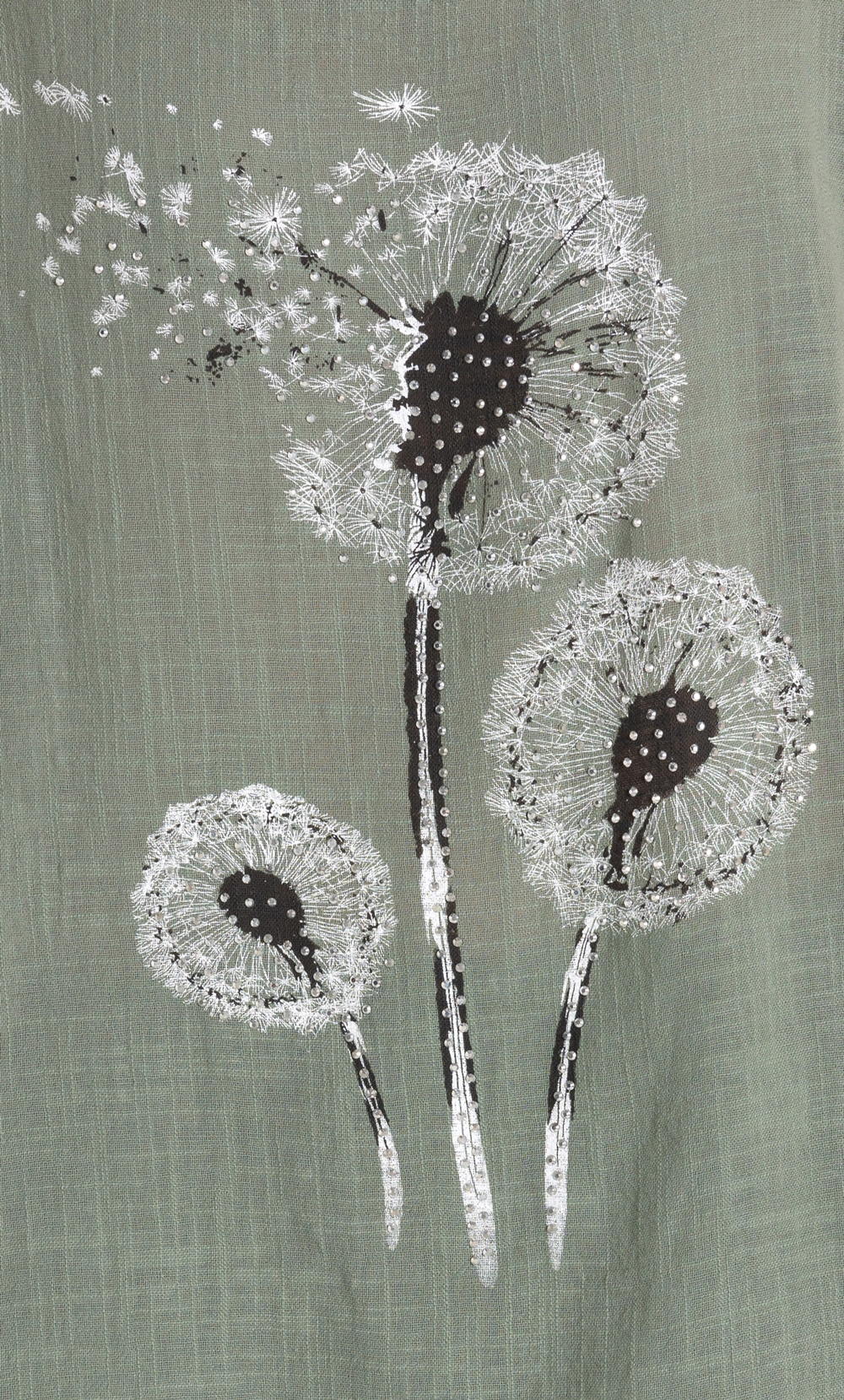 Dandelion Printed Short Sleeve Cotton Top