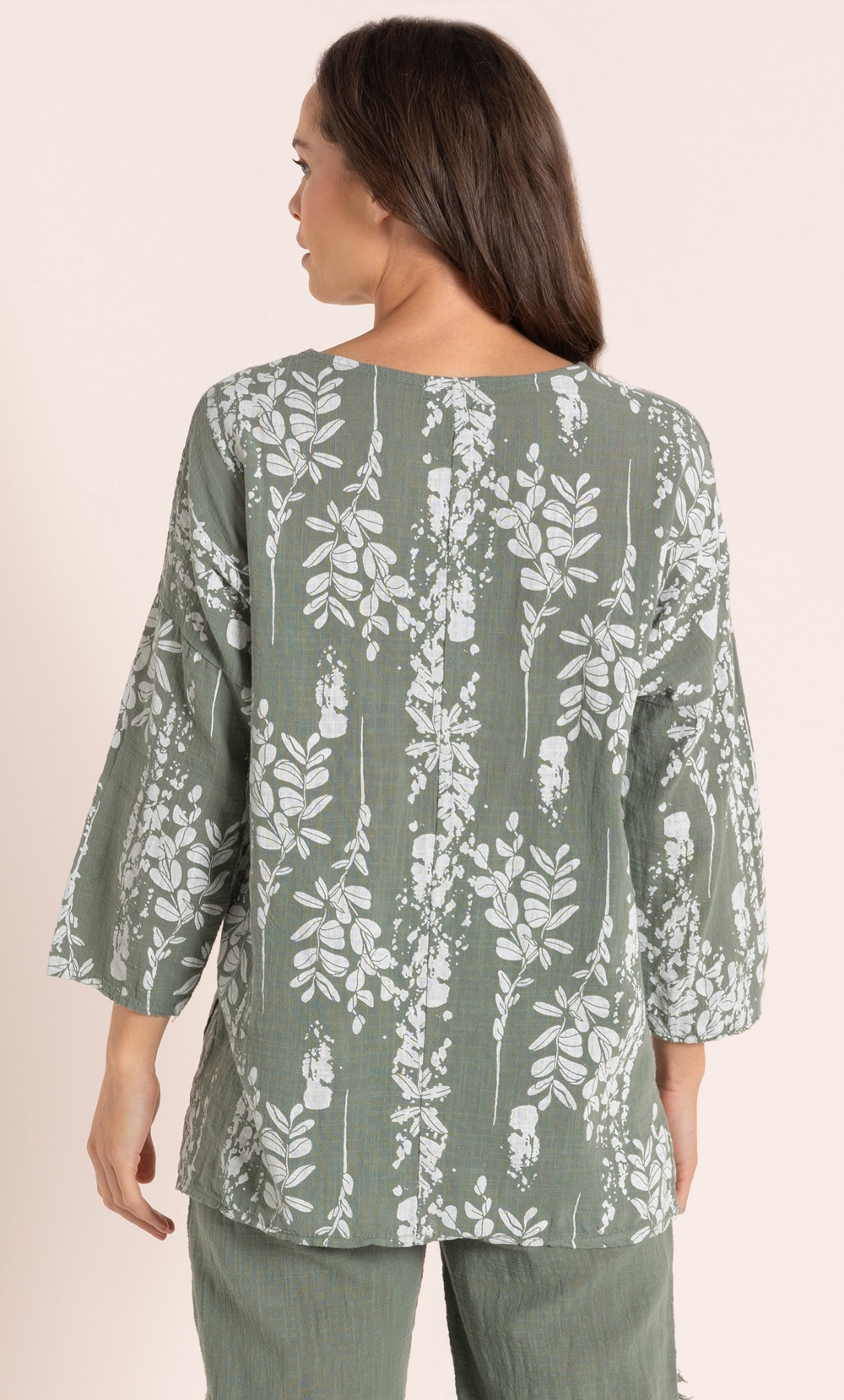 Printed Oversized Cotton Top