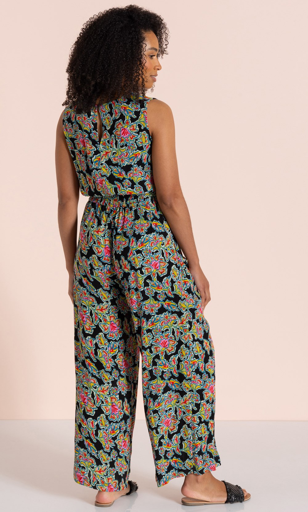 Printed Wide Leg Jumpsuit