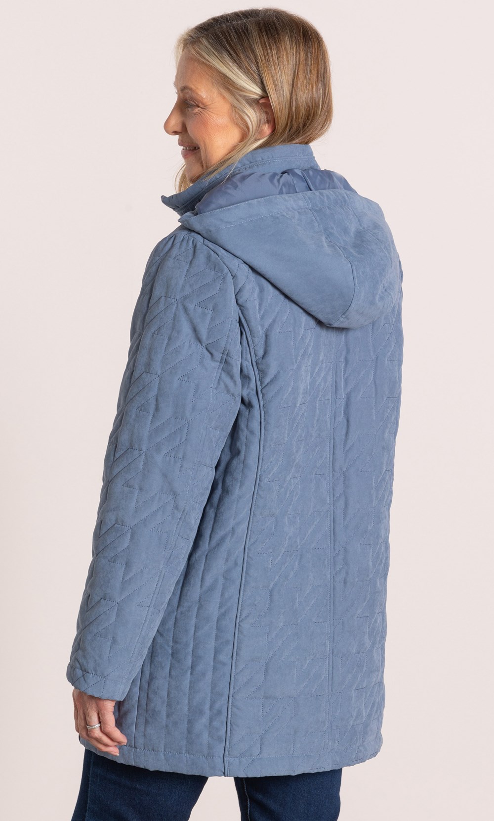 Anna Rose Quilted Hooded Coat