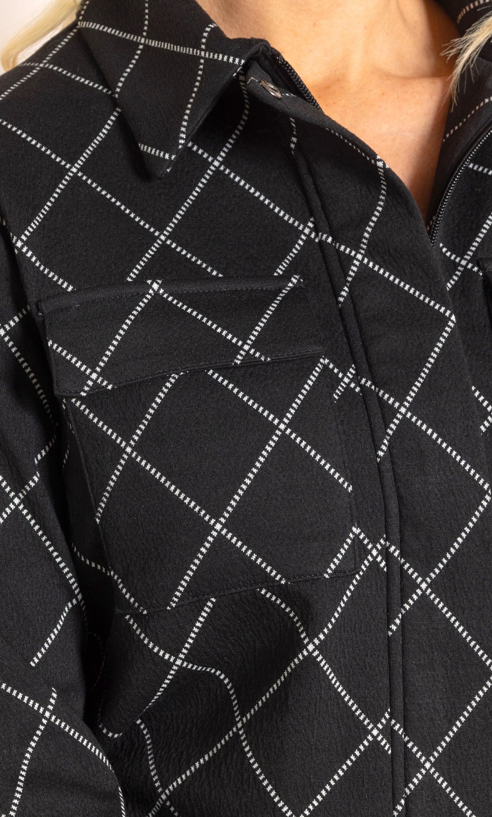 Boxy Check Jacket