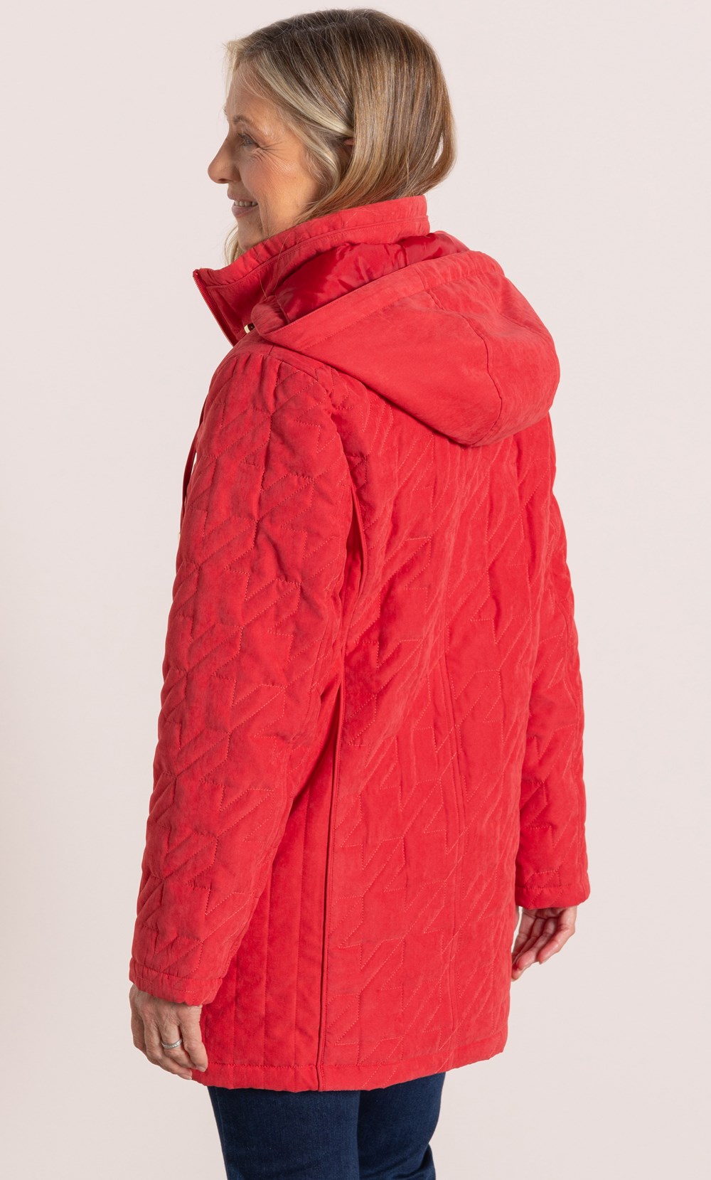 Anna Rose Quilted Hooded Coat