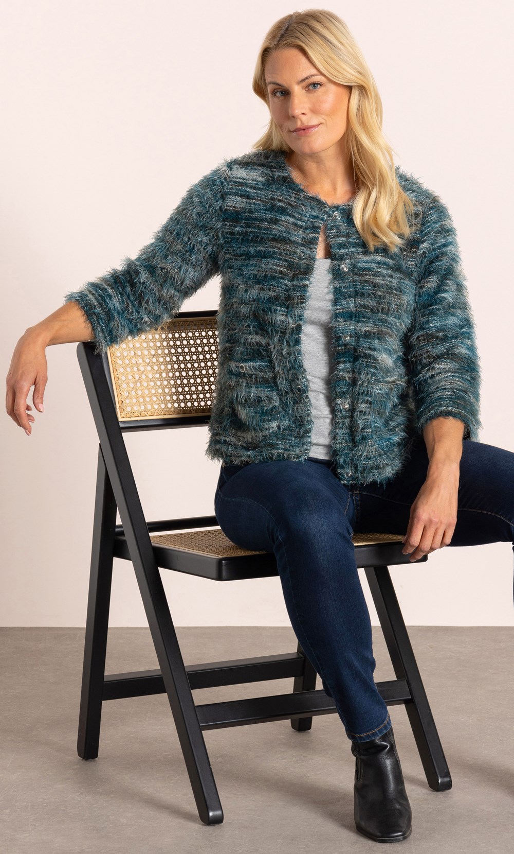 Eyelash Knitted Cardigan