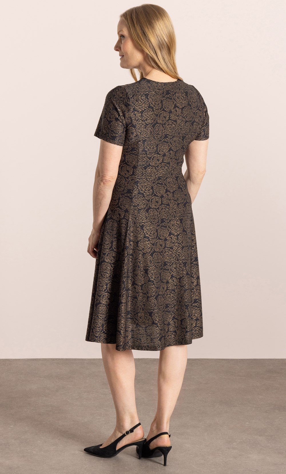 Anna Rose Jacquard Jersey Dress