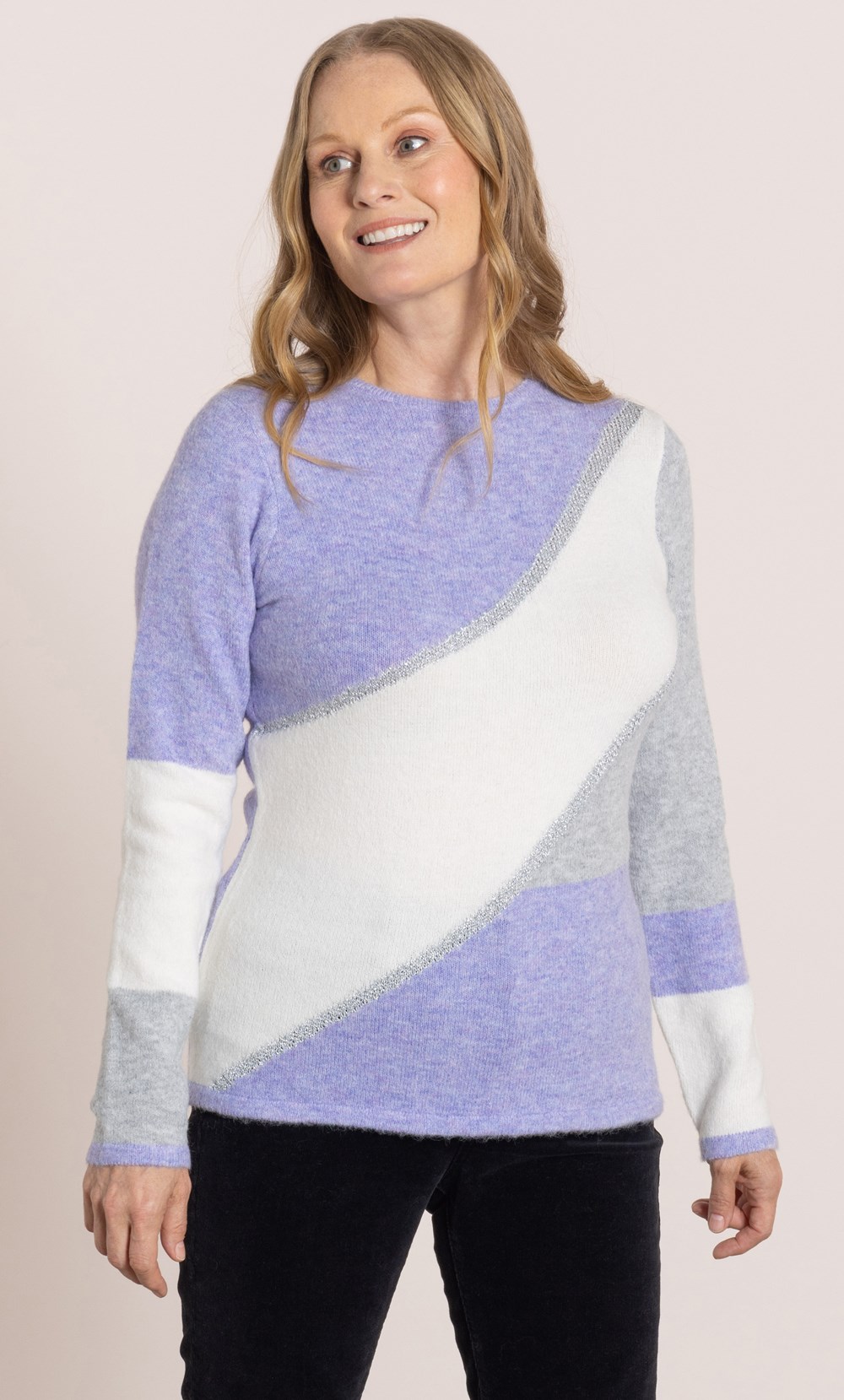 Anna Rose Colour Block Jumper