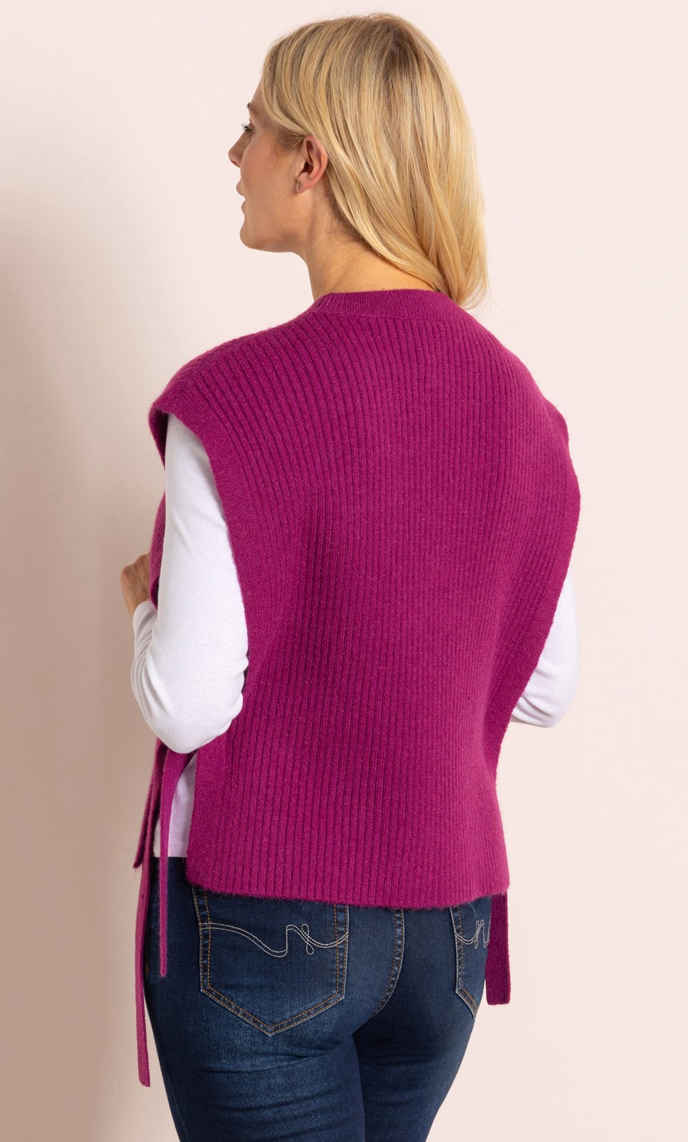 Knitted Side Tie Tabard