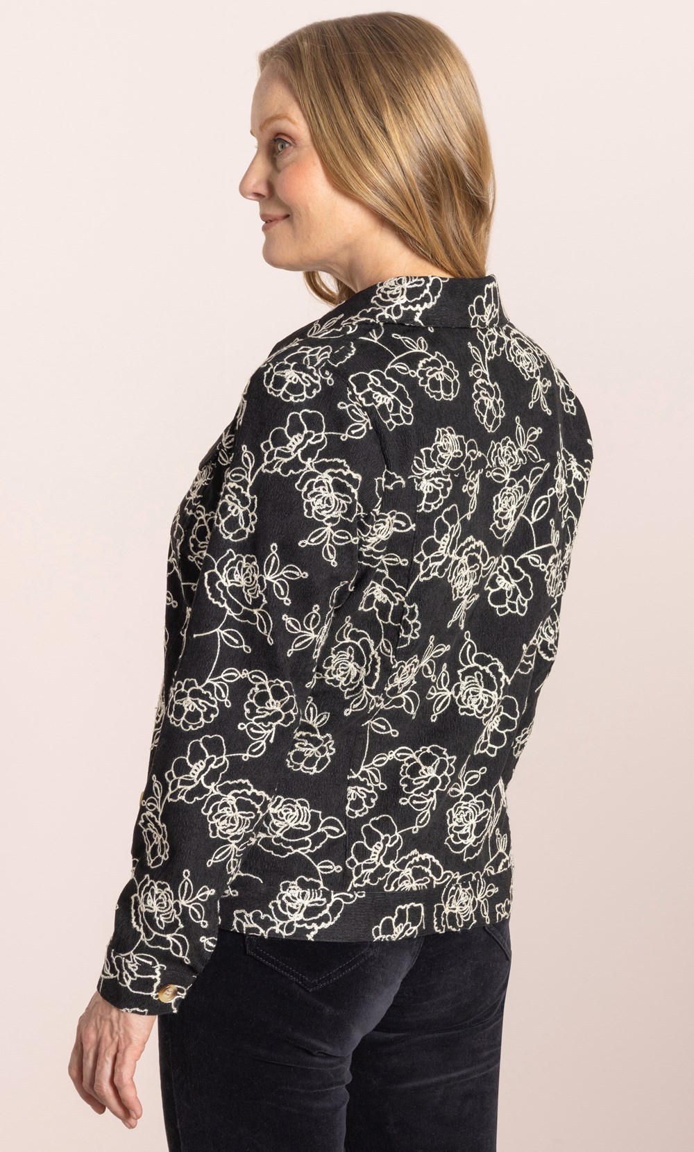 Anna Rose Embroidered Cord Jacket