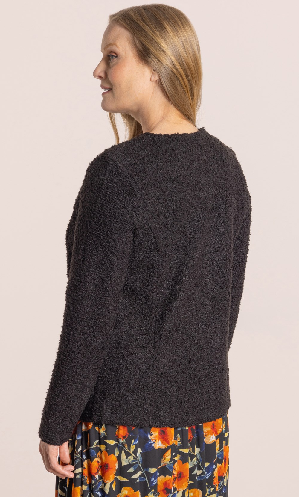 Anna Rose Boucle Knit Cardigan