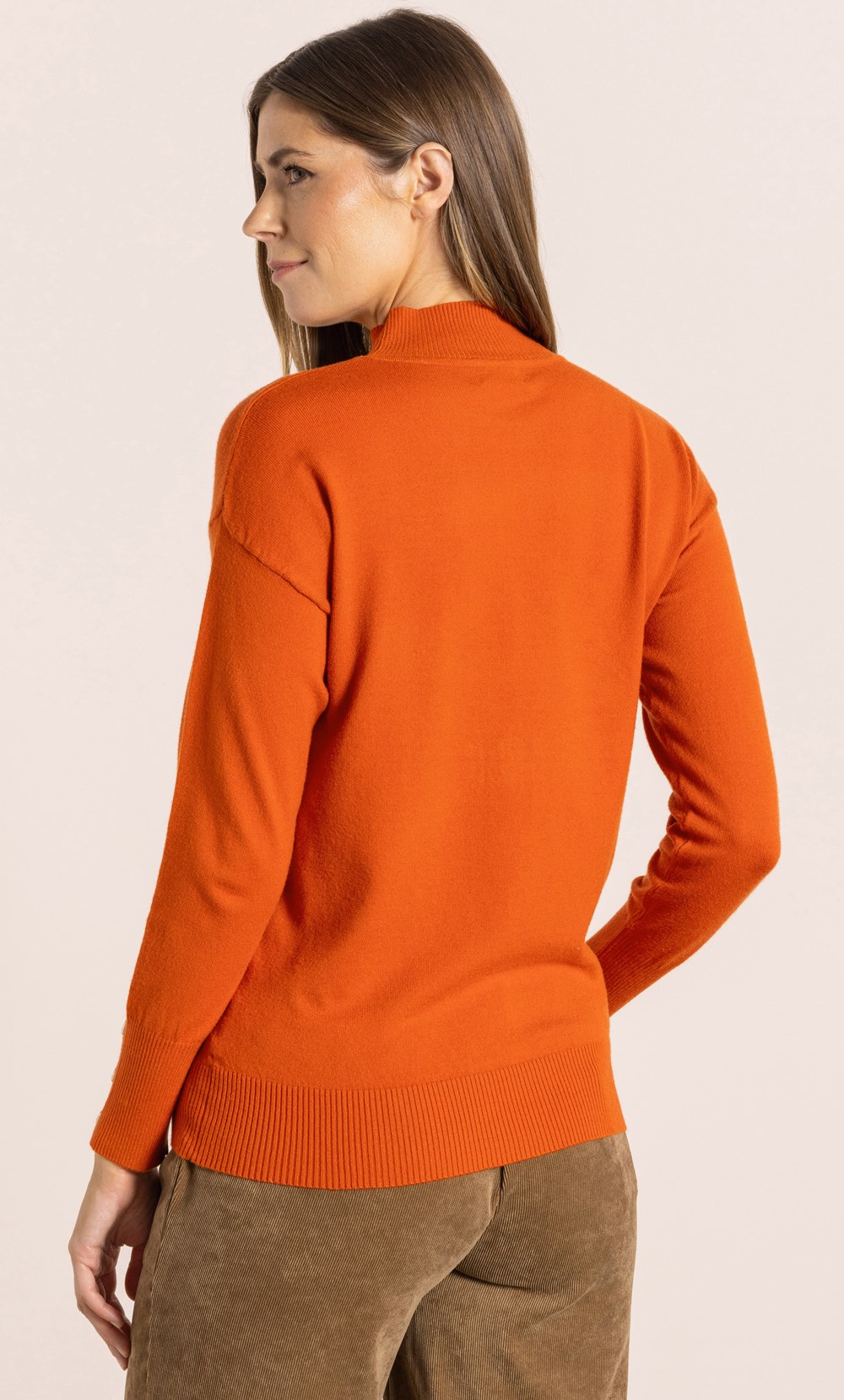 Turtle Neck Stud Trim Jumper